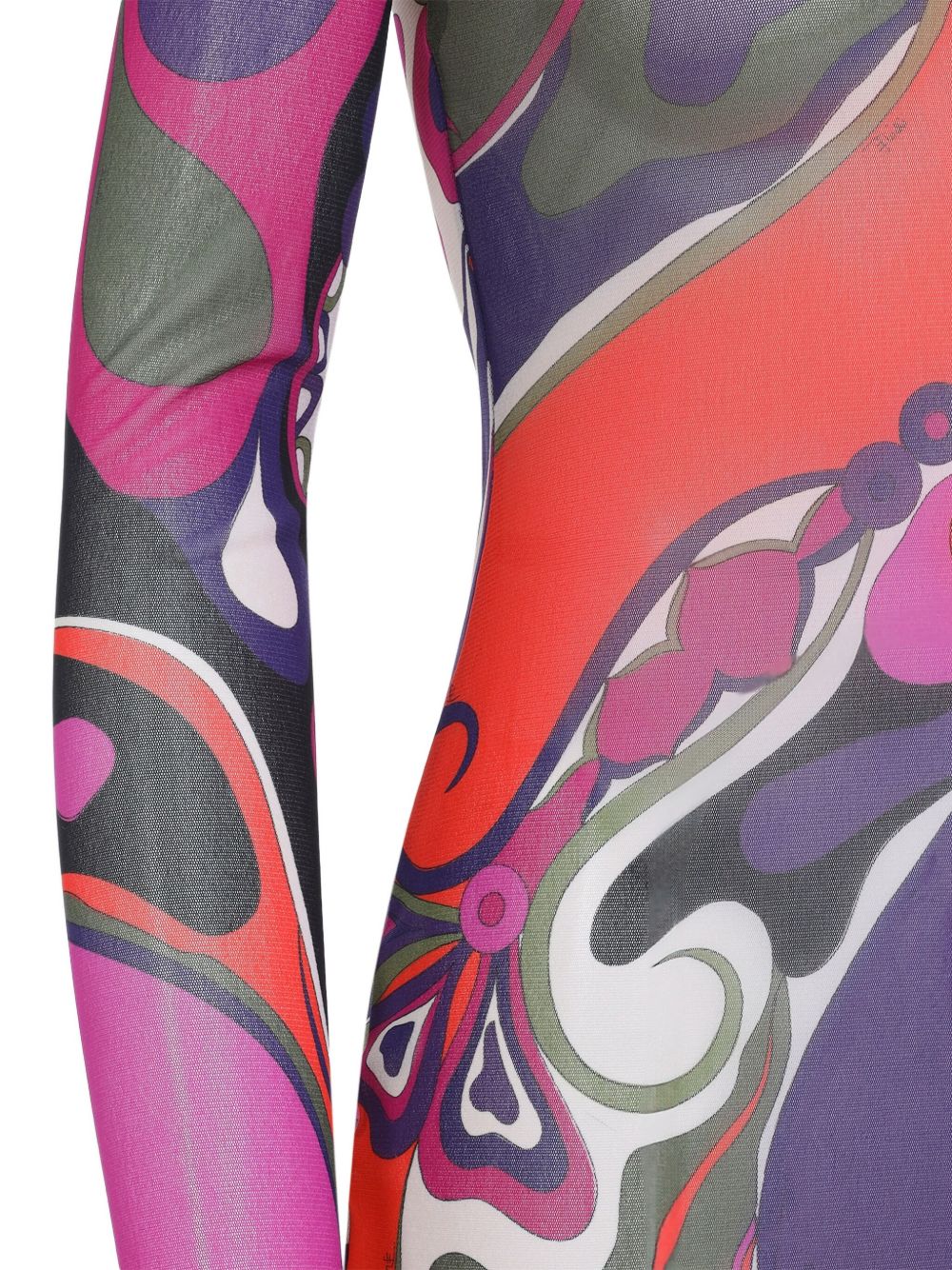 Pucci Swirl-print turtleneck dress Pucci