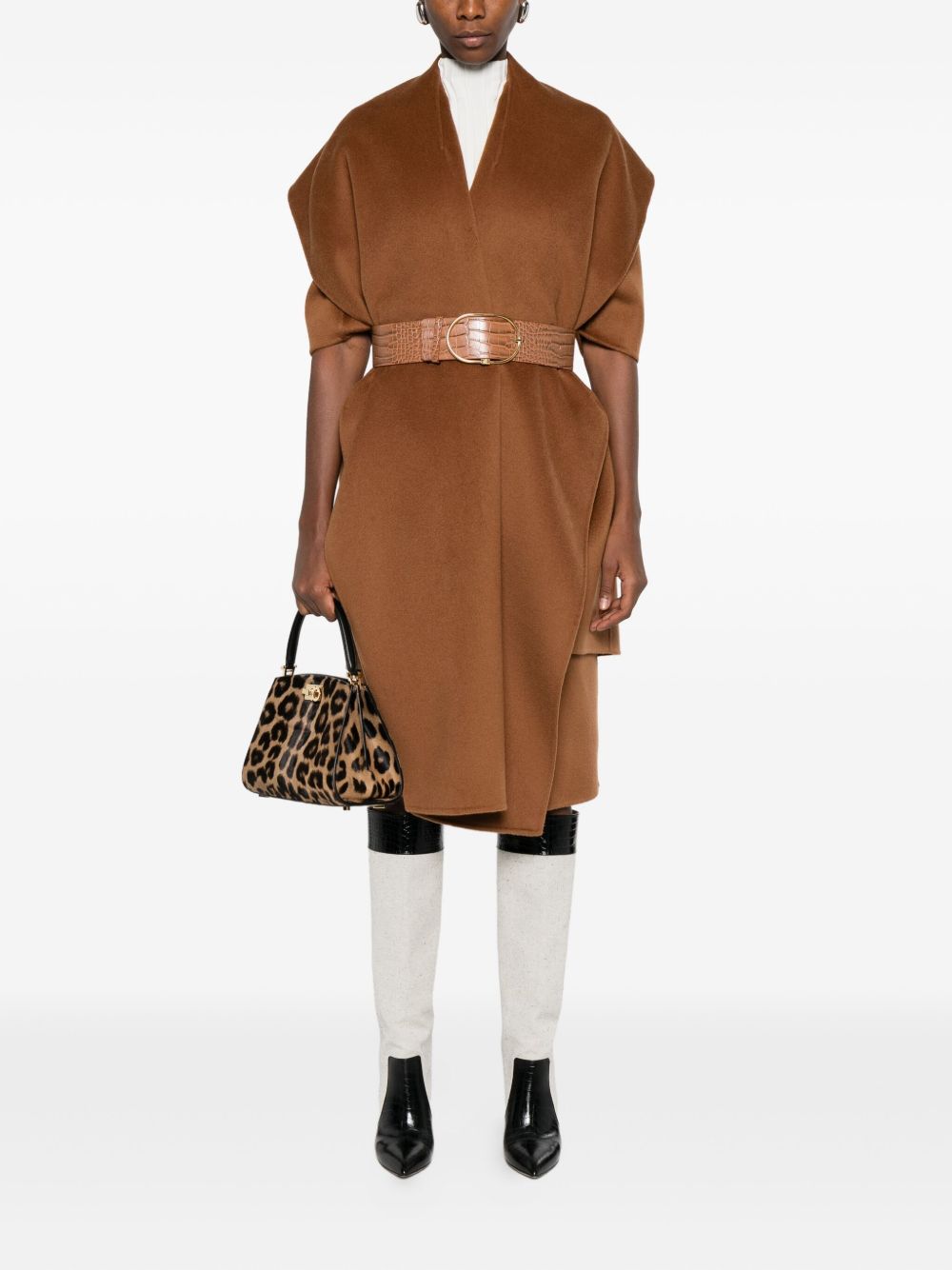 Elisabetta Franchi Coats Brown Elisabetta Franchi