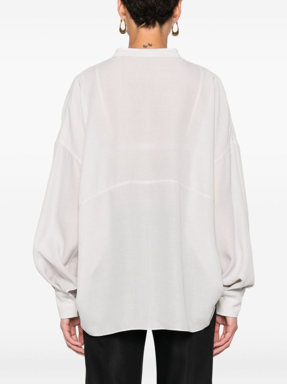 Brunello Cucinelli Monili-chain silk blouse Brunello Cucinelli