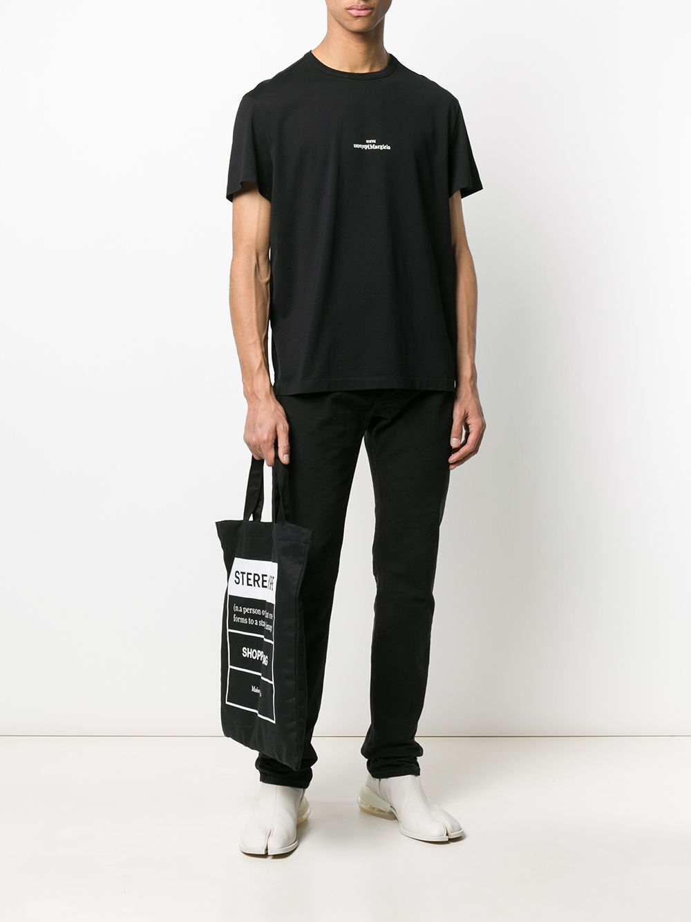 Maison Margiela Distorted-logo cotton T-shirt Maison Margiela