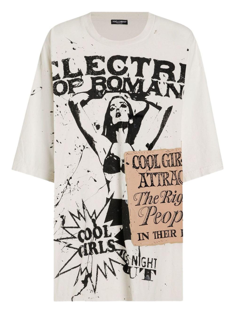 Dolce & Gabbana Oversized jersey T-shirt with print Dolce & Gabbana