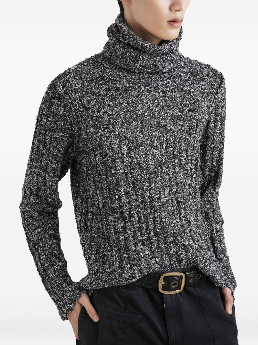 Dolce & Gabbana Roll-neck speckled sweater Dolce & Gabbana