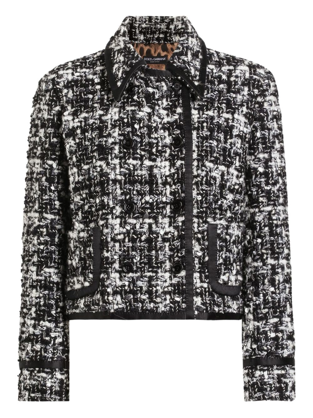 Dolce & Gabbana Double-breasted jacket in wool blend check Dolce & Gabbana