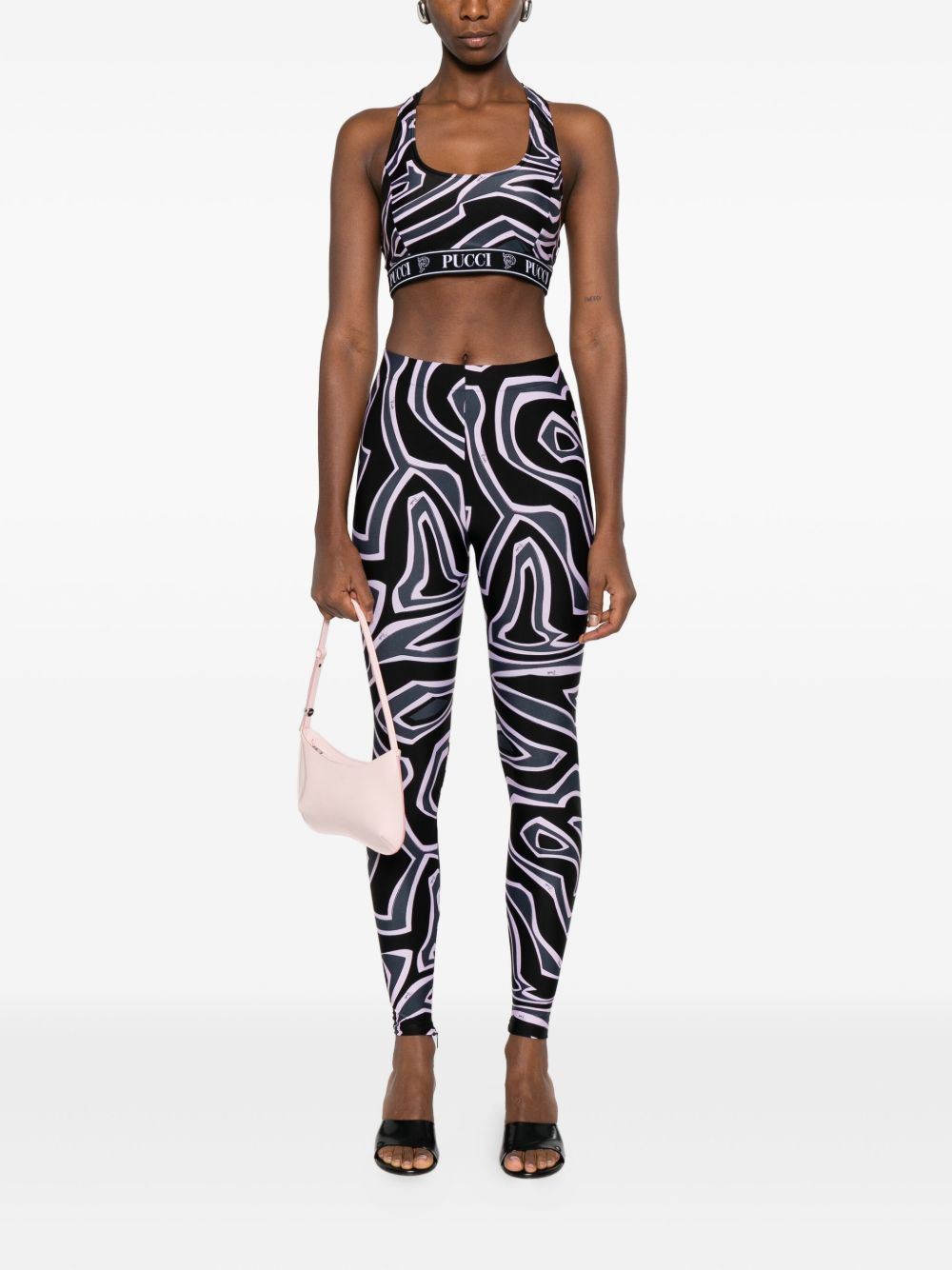 Pucci Racer-neck print bra Pucci