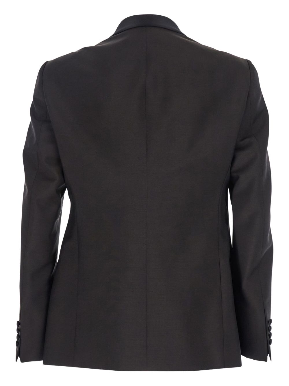 Emporio Armani Single-breasted jacket in fresh combed virgin wool with satin shawl lapels Emporio Armani