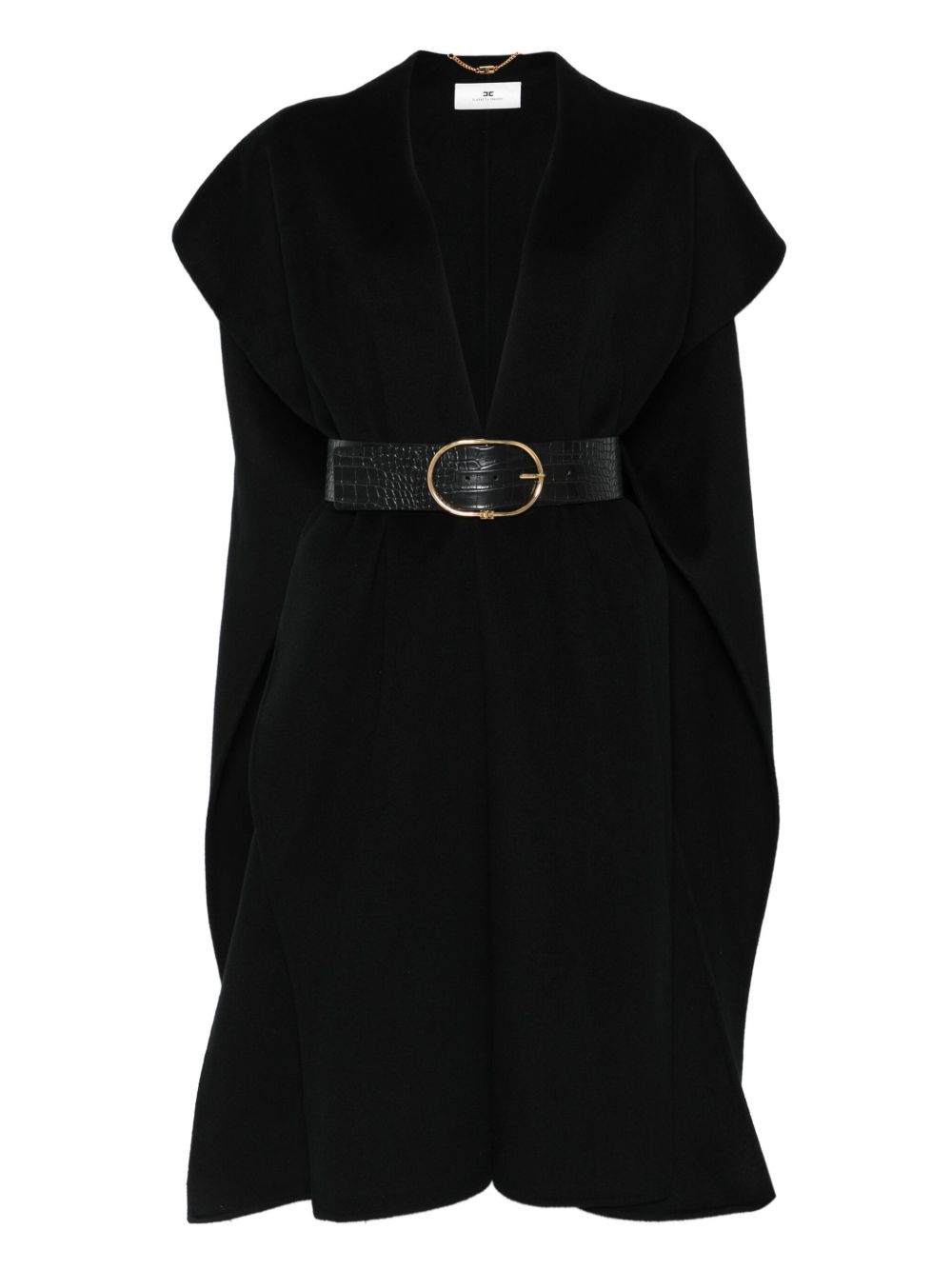 Elisabetta Franchi Coats Black Elisabetta Franchi