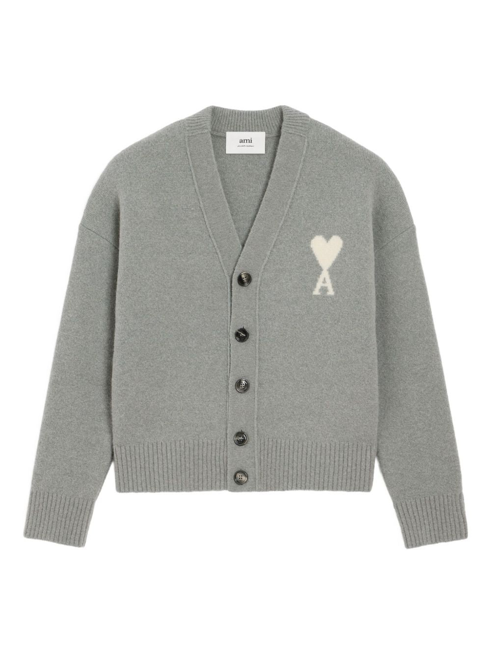 Ami Paris Sweaters Grey Ami Paris