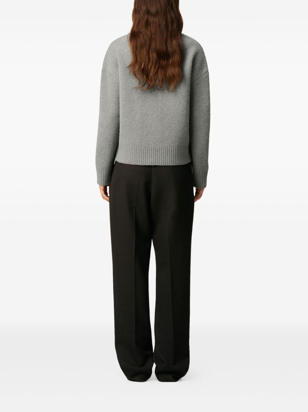 Ami Paris Sweaters Grey Ami Paris