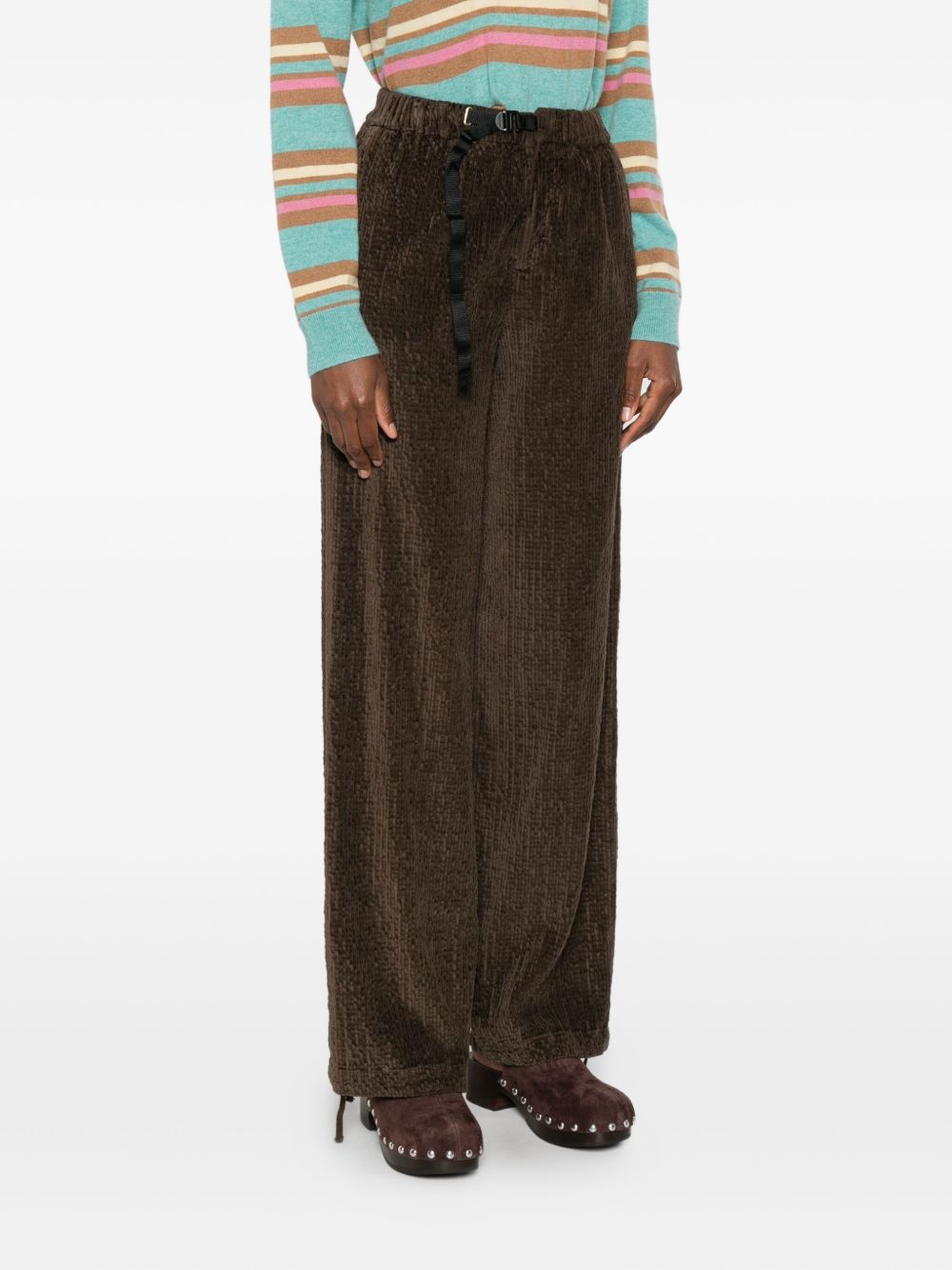 WHITE SAND Trousers Brown White Sand