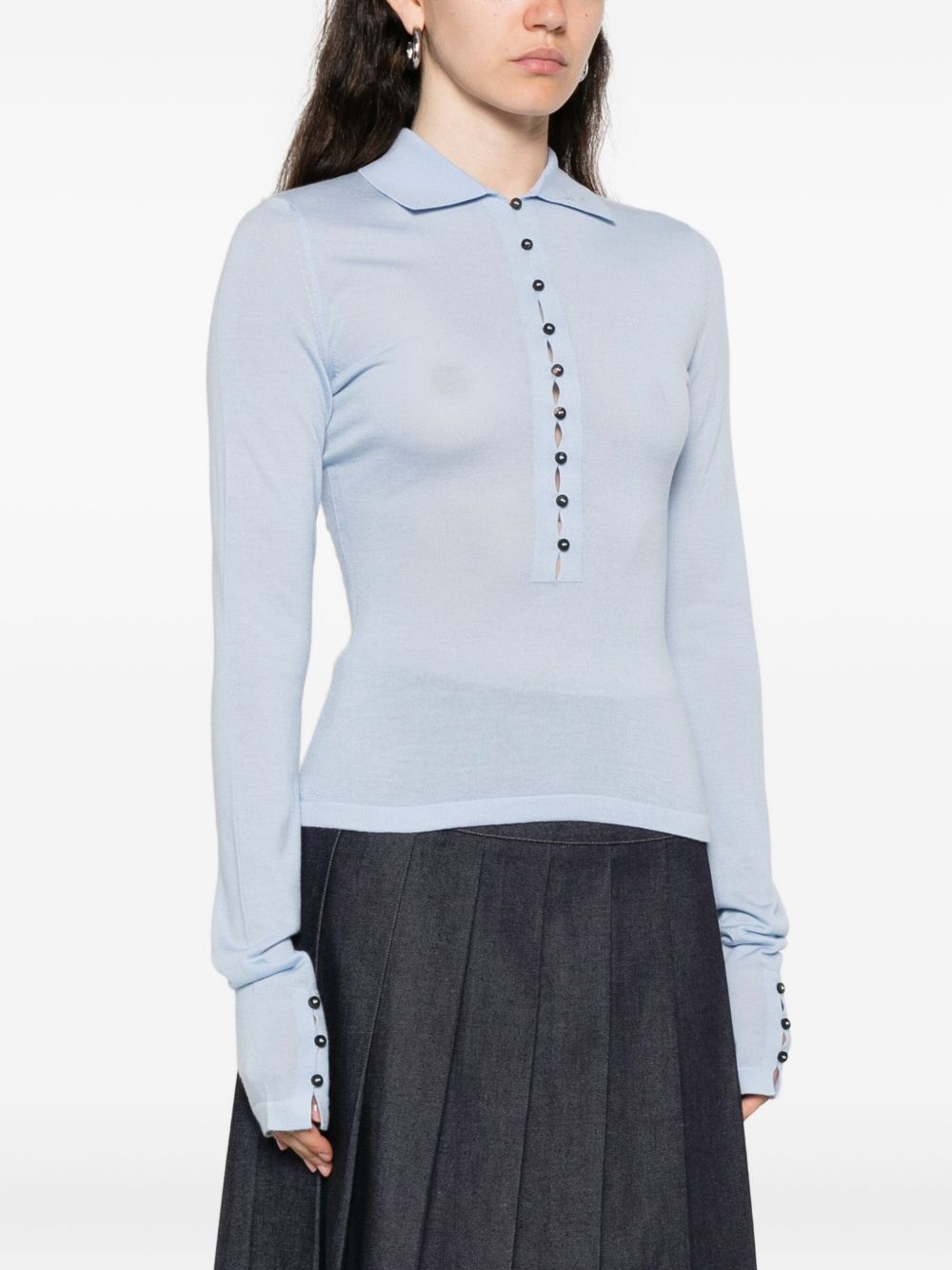 JACQUEMUS T-shirts and Polos Clear Blue JACQUEMUS