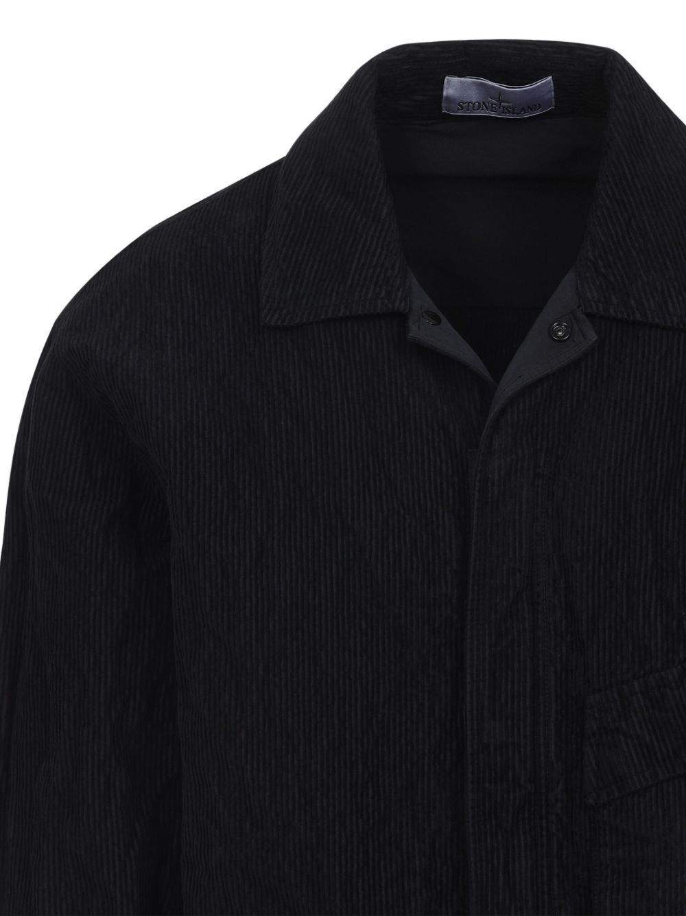 Stone Island Coats Black Stone Island