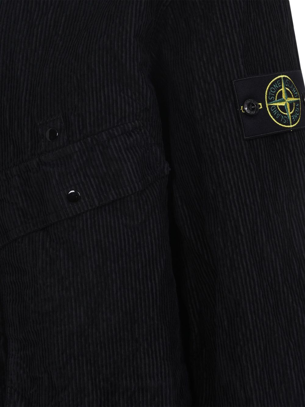 Stone Island Coats Black Stone Island