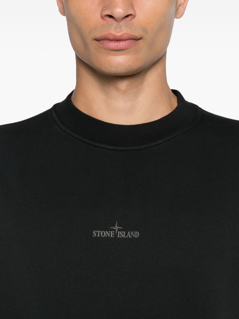 Stone Island Sweaters Black Stone Island
