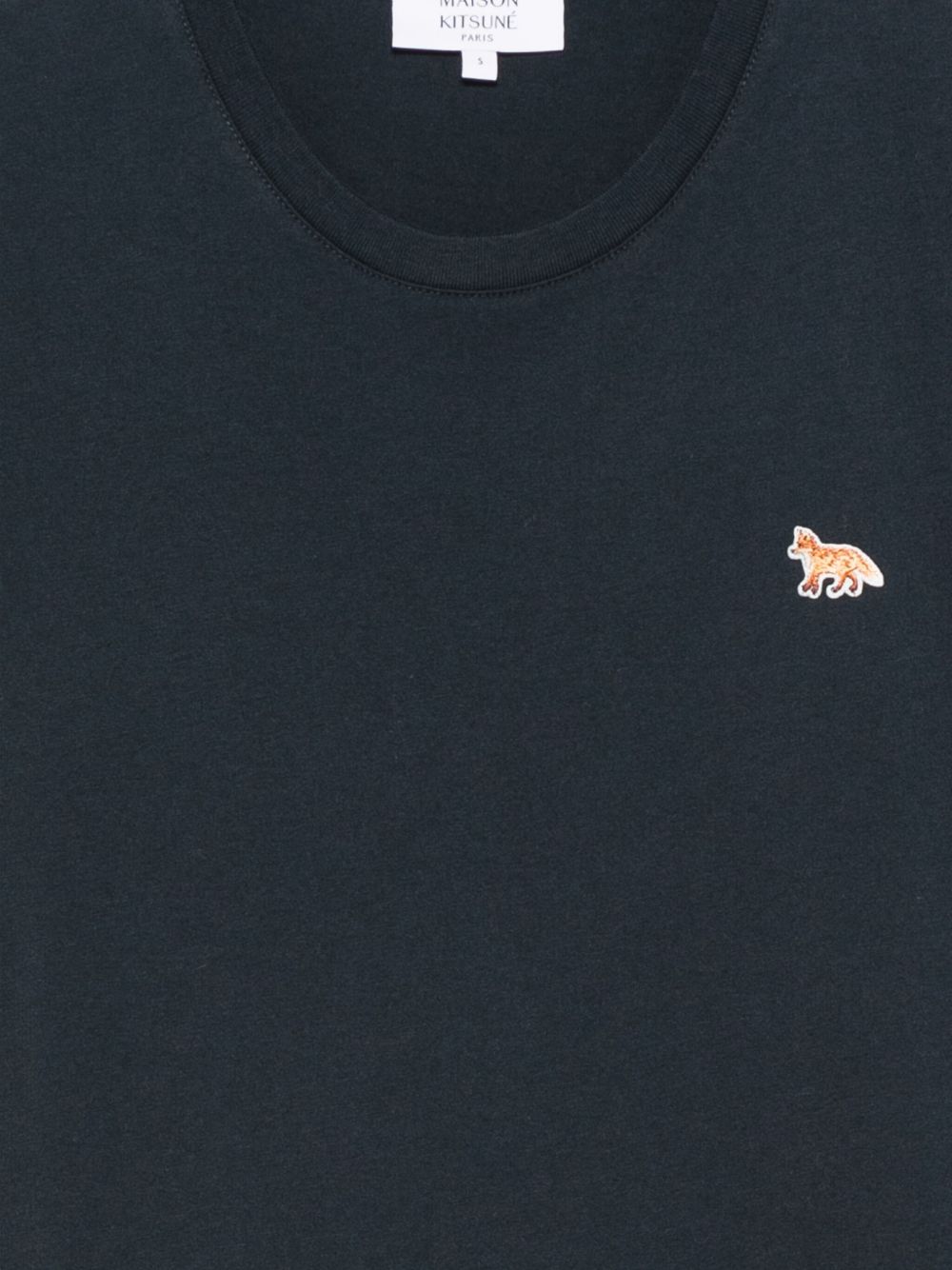 Maison Kitsuné Embroidered-logo t-shirt Maison Kitsuné