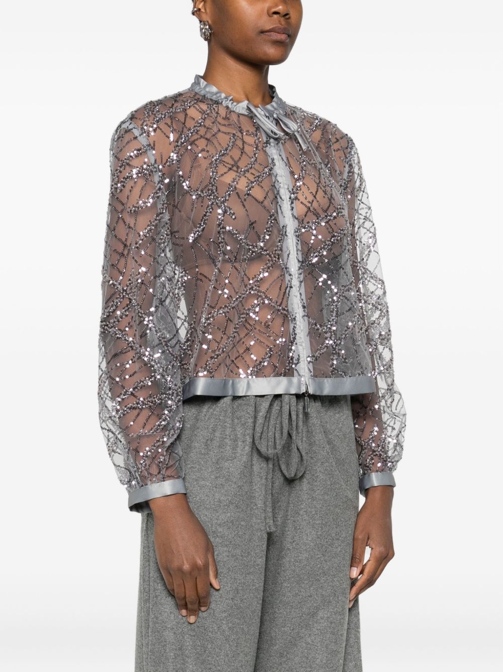 Emporio Armani Jackets Silver Emporio Armani