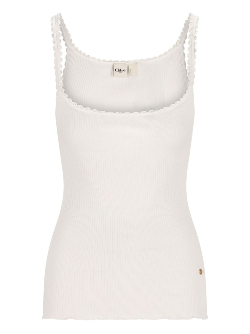 Chloé Scalloped-edge tank top Chloé