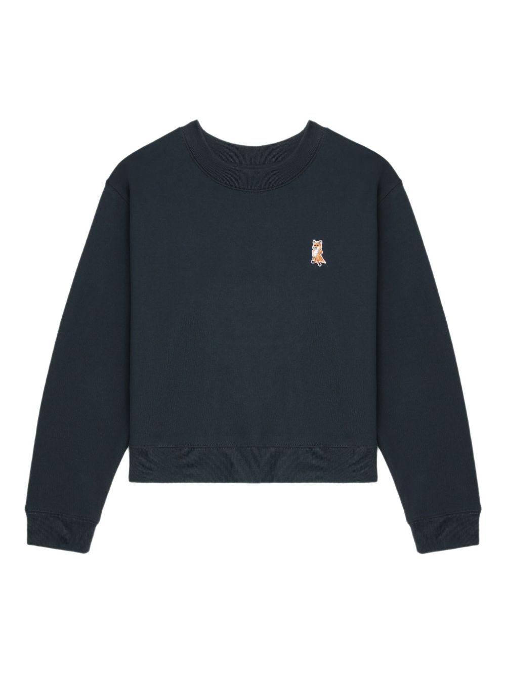 Maison Kitsuné Fox-embroidered sweatshirt Maison Kitsuné