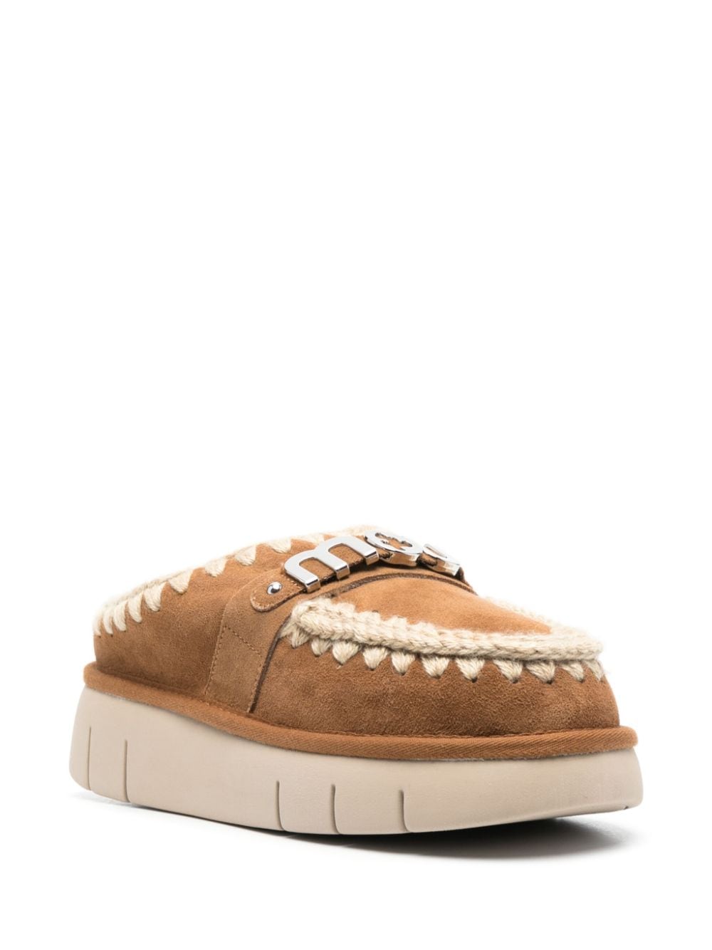 Mou Sandals Leather Brown Mou