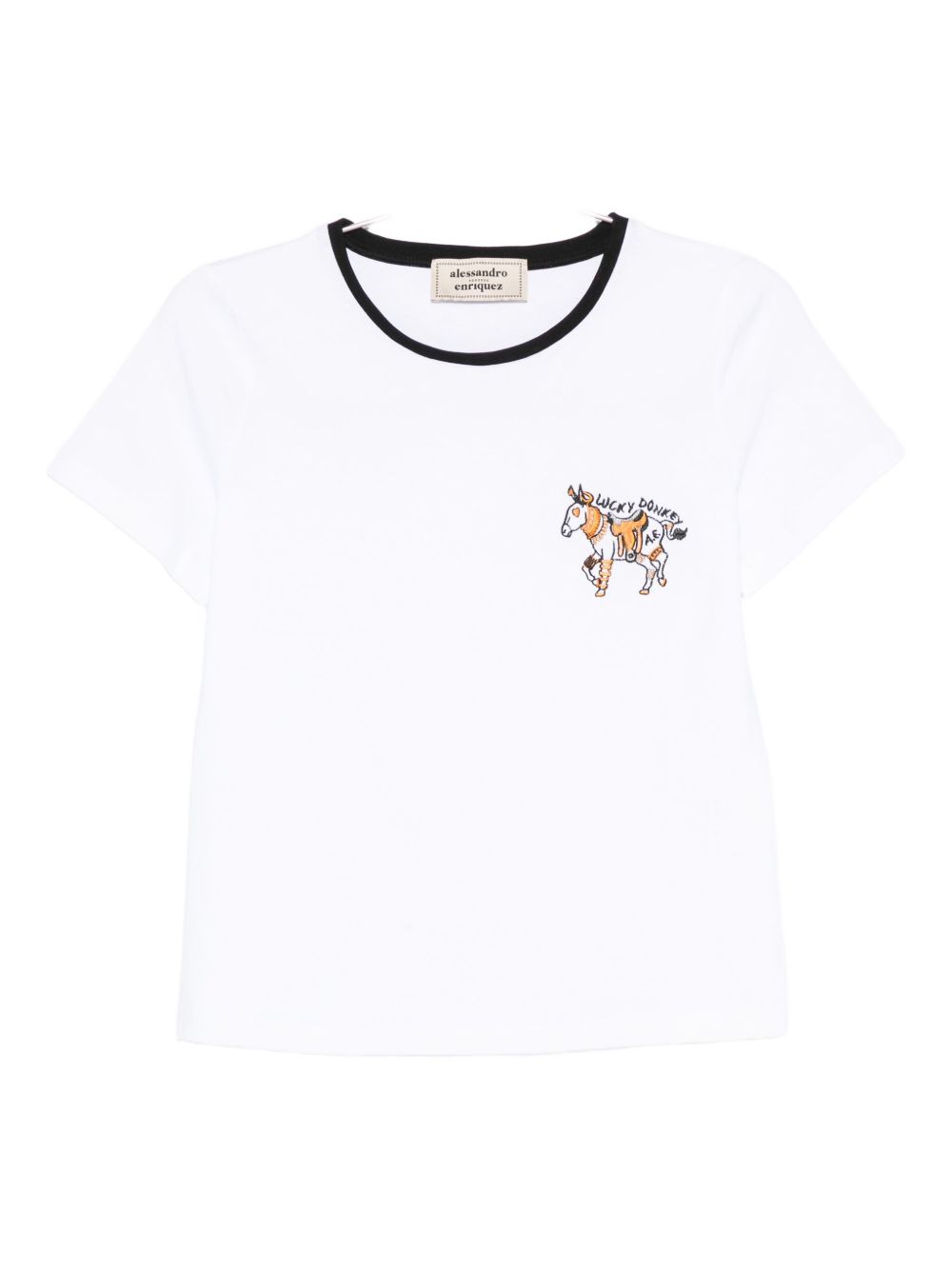 ALESSANDRO ENRIQUEZ T-shirts and Polos White Alessandro Enriquez