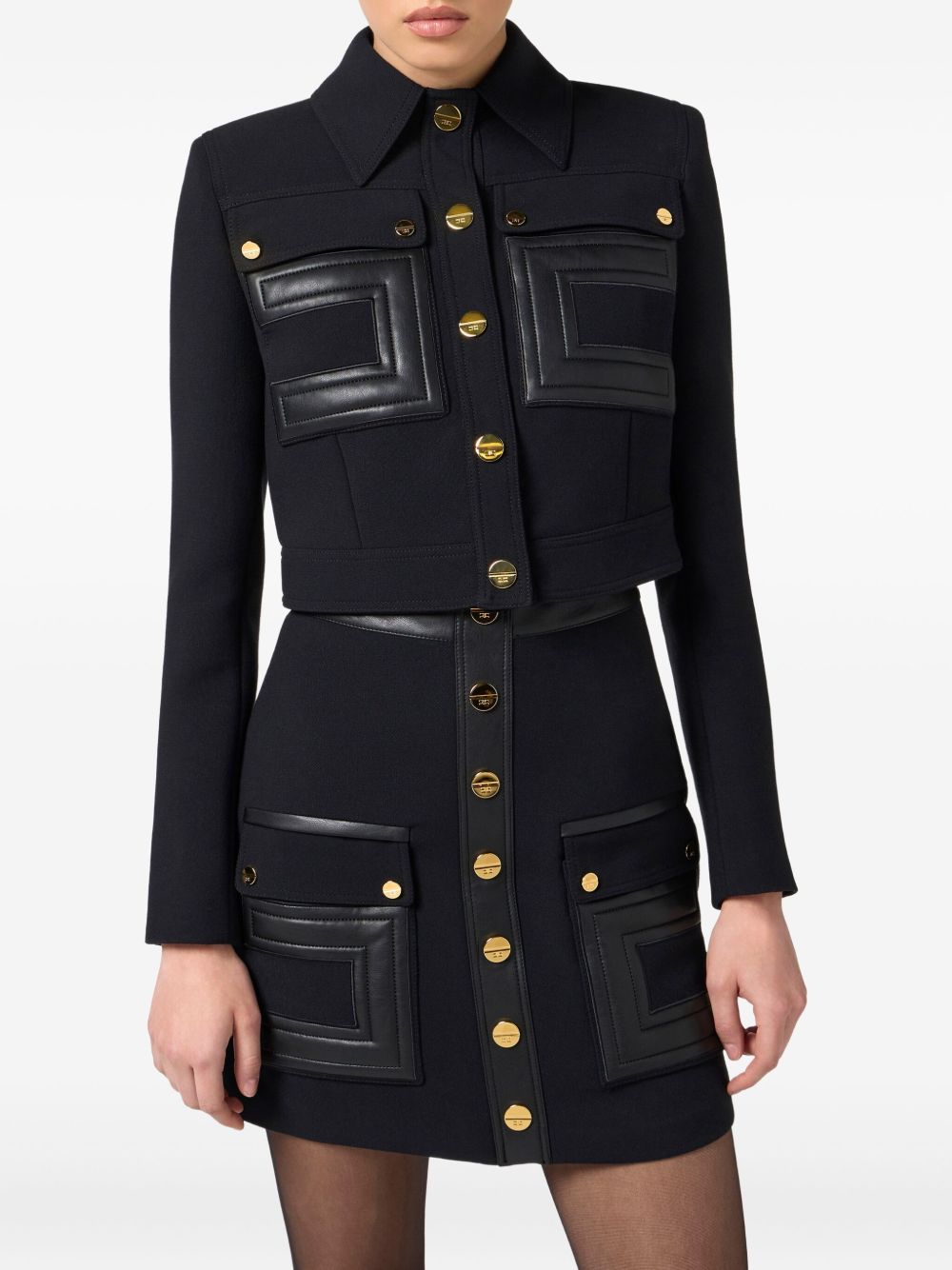 Elisabetta Franchi Jackets Black Elisabetta Franchi