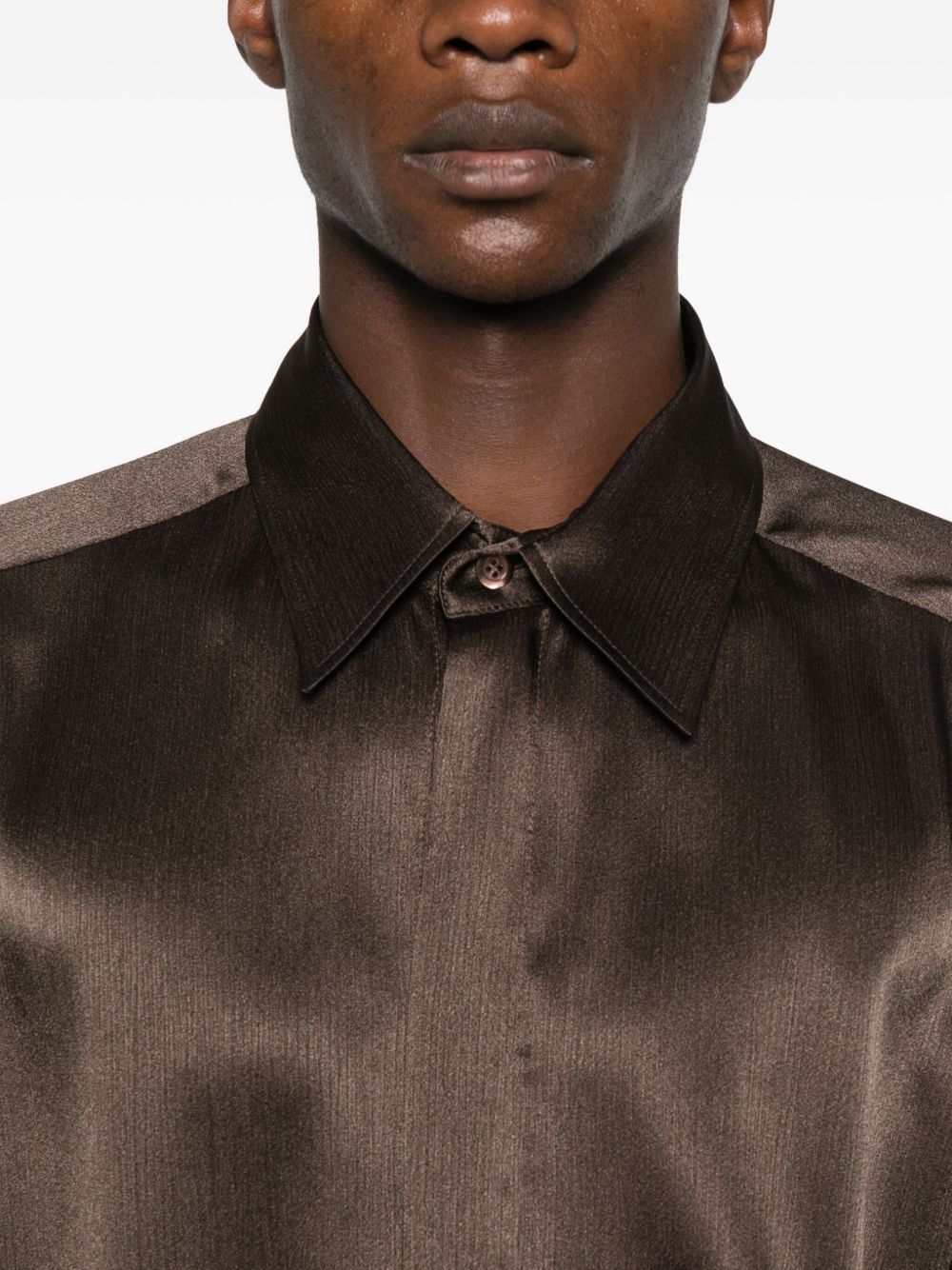 Emporio Armani Shirts Brown Emporio Armani