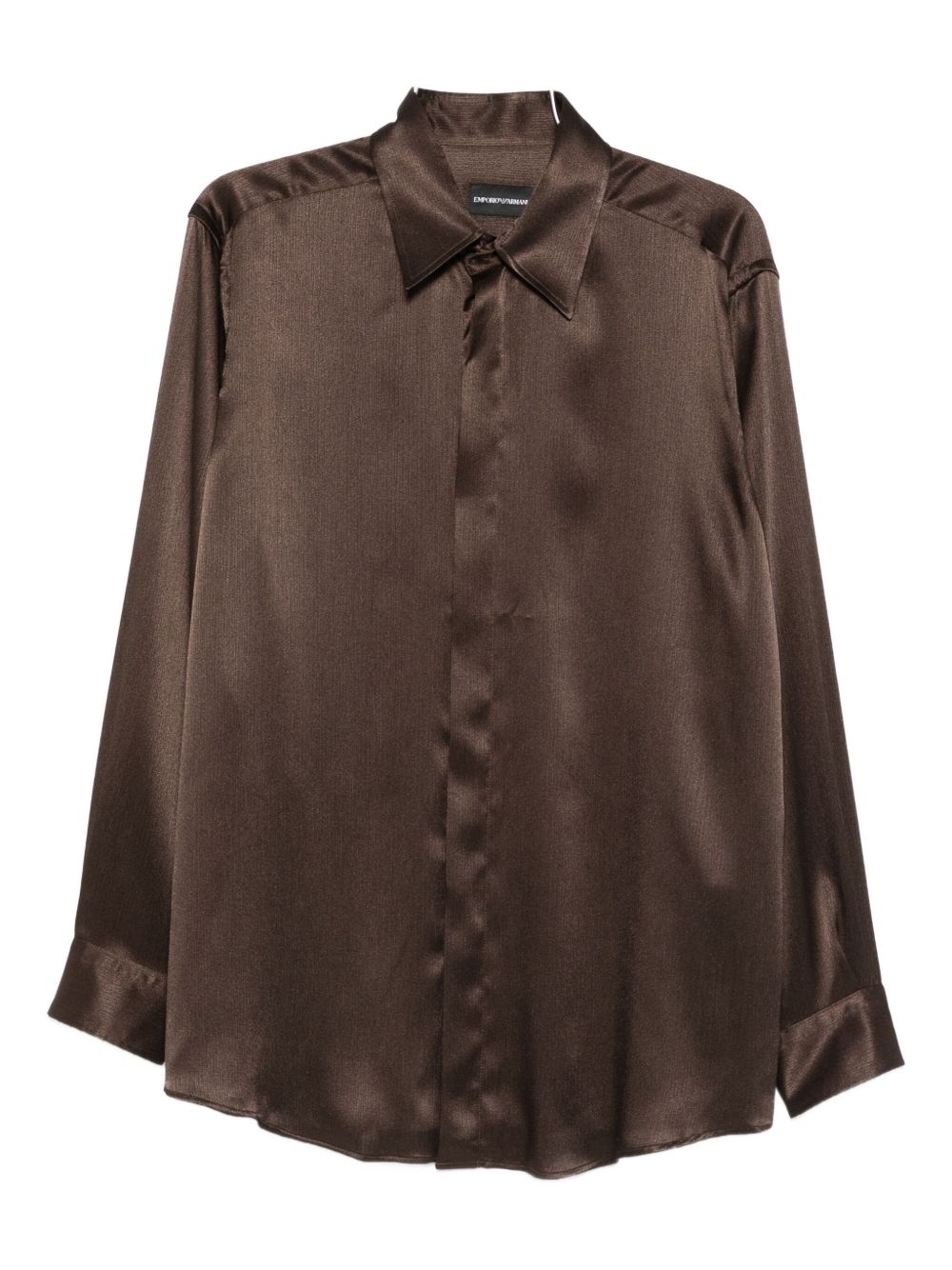 Emporio Armani Shirts Brown Emporio Armani