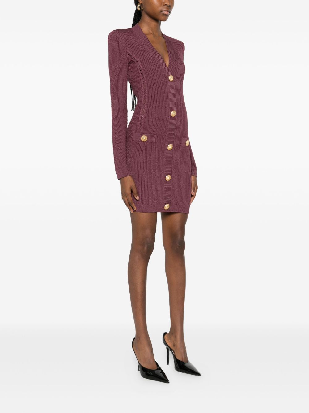 Balmain Dresses Purple Balmain