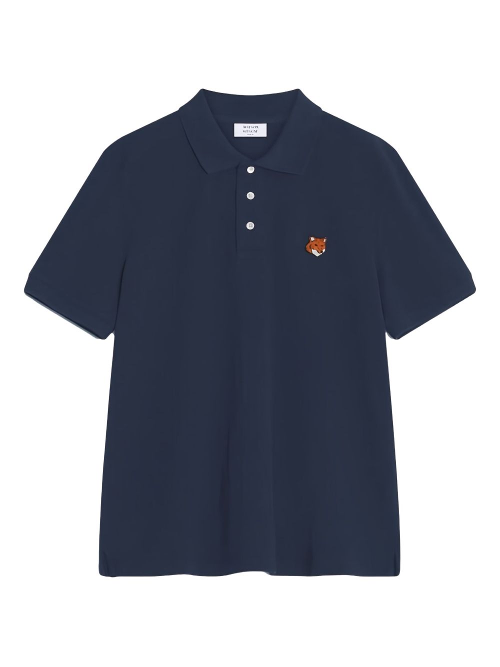 Maison Kitsuné Logo-embroidered polo shirt Maison Kitsuné