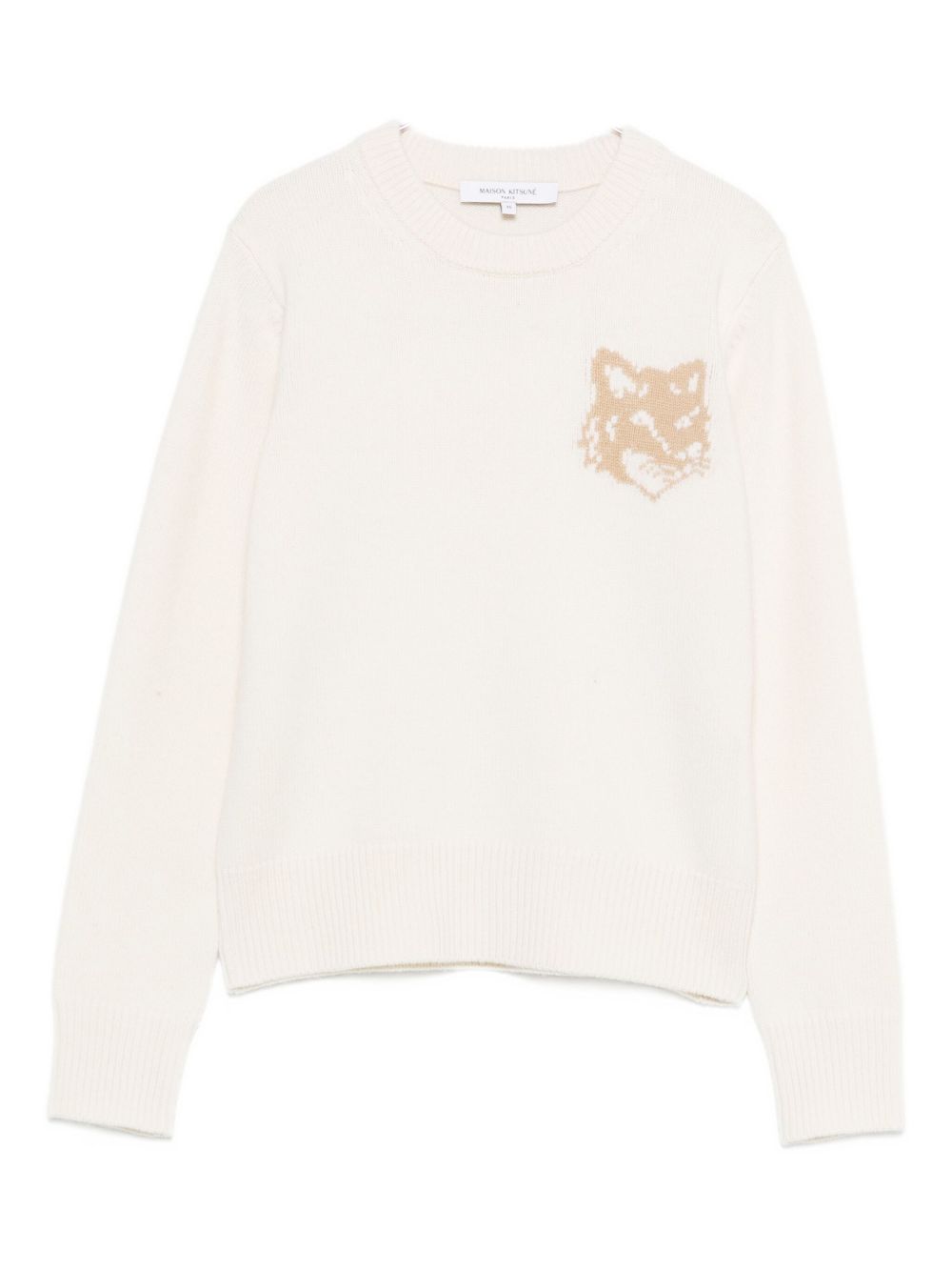 Maison Kitsuné Fox Head Intarsia Merino Jumper Maison Kitsuné