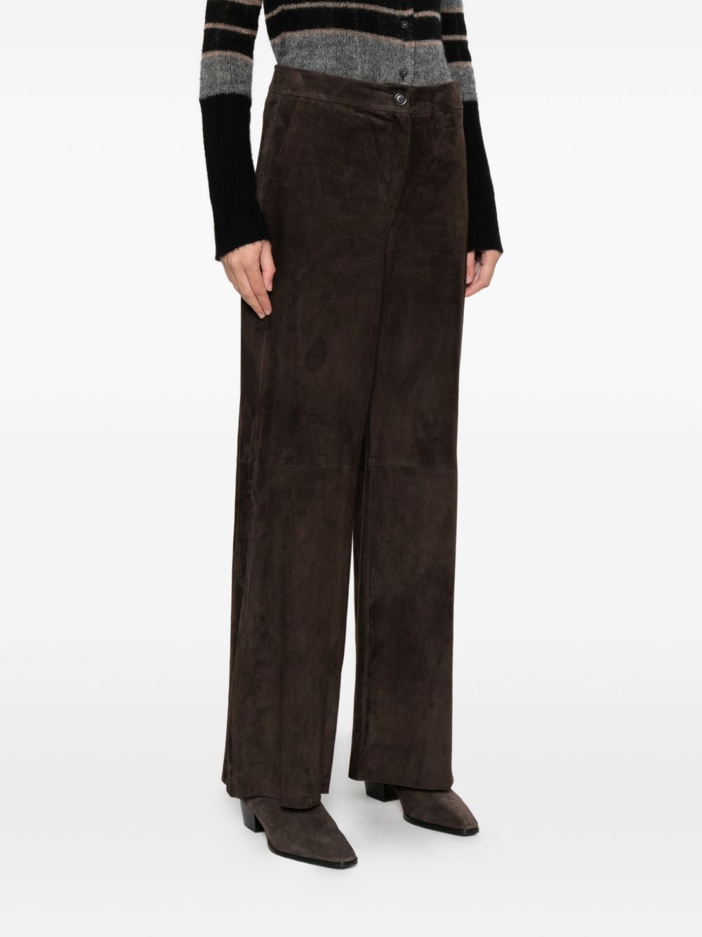 Via Masini 80 Trousers Brown Via Masini 80