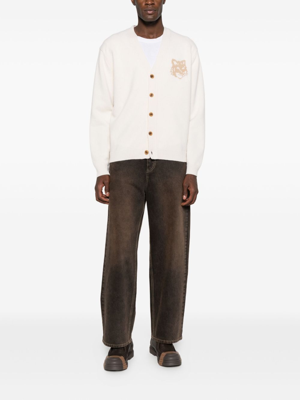 Maison Kitsuné MAISON KITSUNE' Sweaters Beige Maison Kitsuné