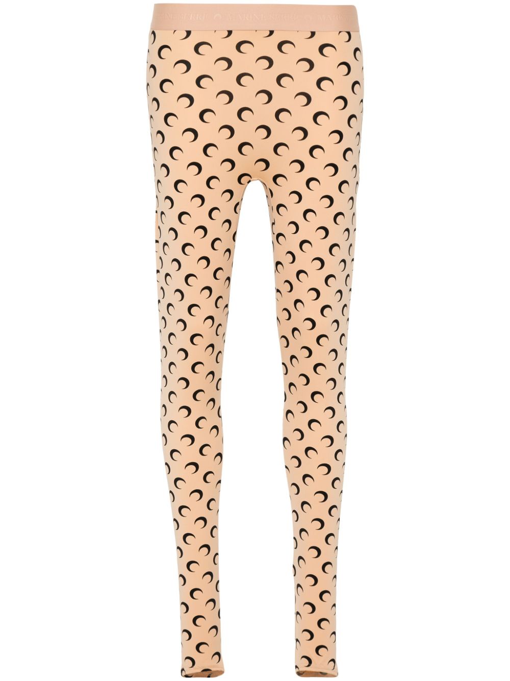 Marine Serre Fuseaux Moon recycled-jersey leggings Marine Serre