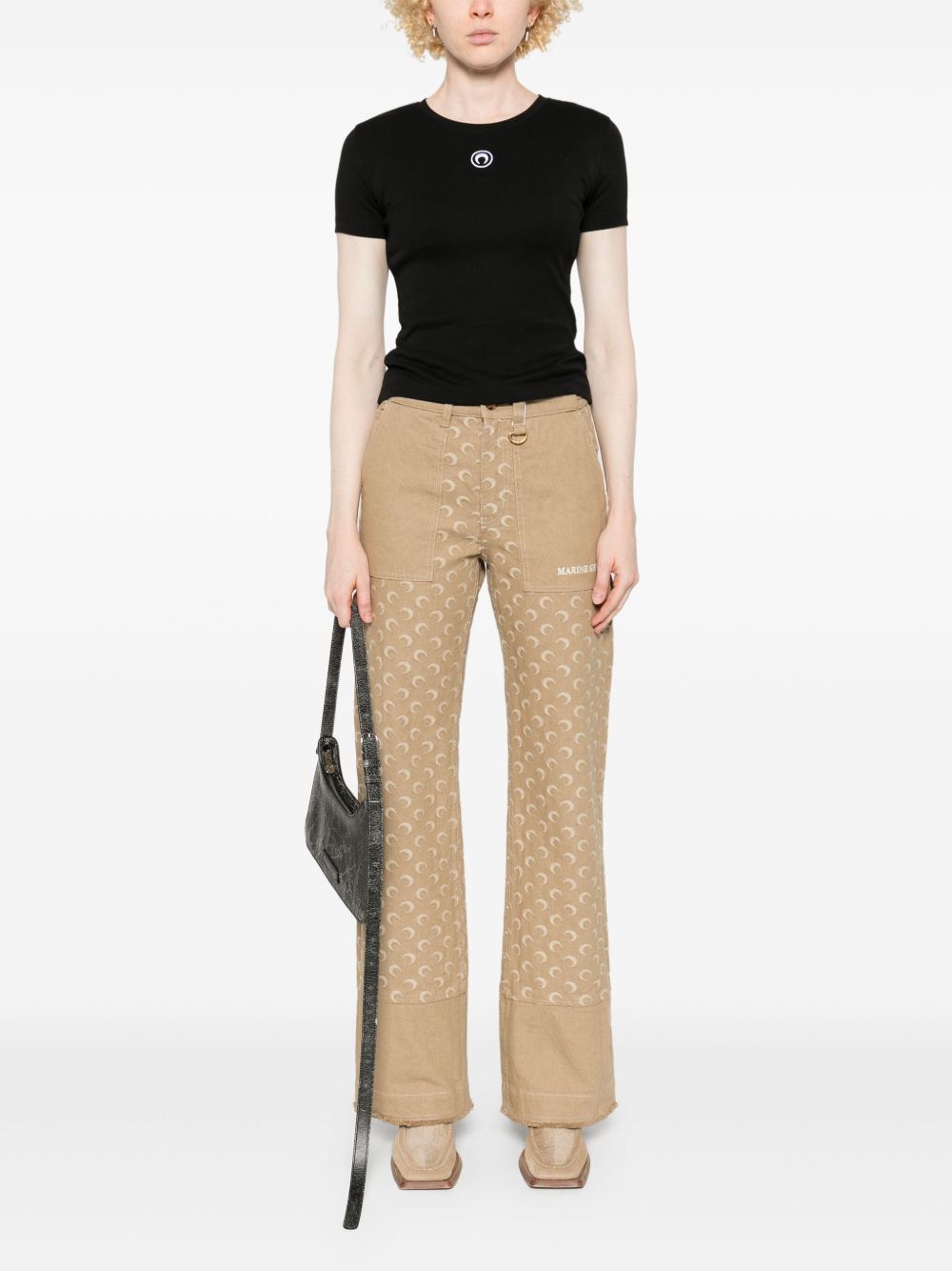 Marine Serre Moon logo T-shirt Marine Serre