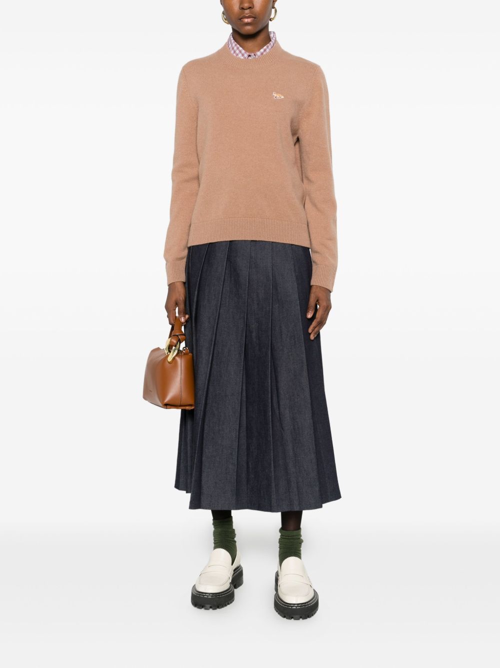 Maison Kitsuné MAISON KITSUNE' Sweaters Camel Maison Kitsuné