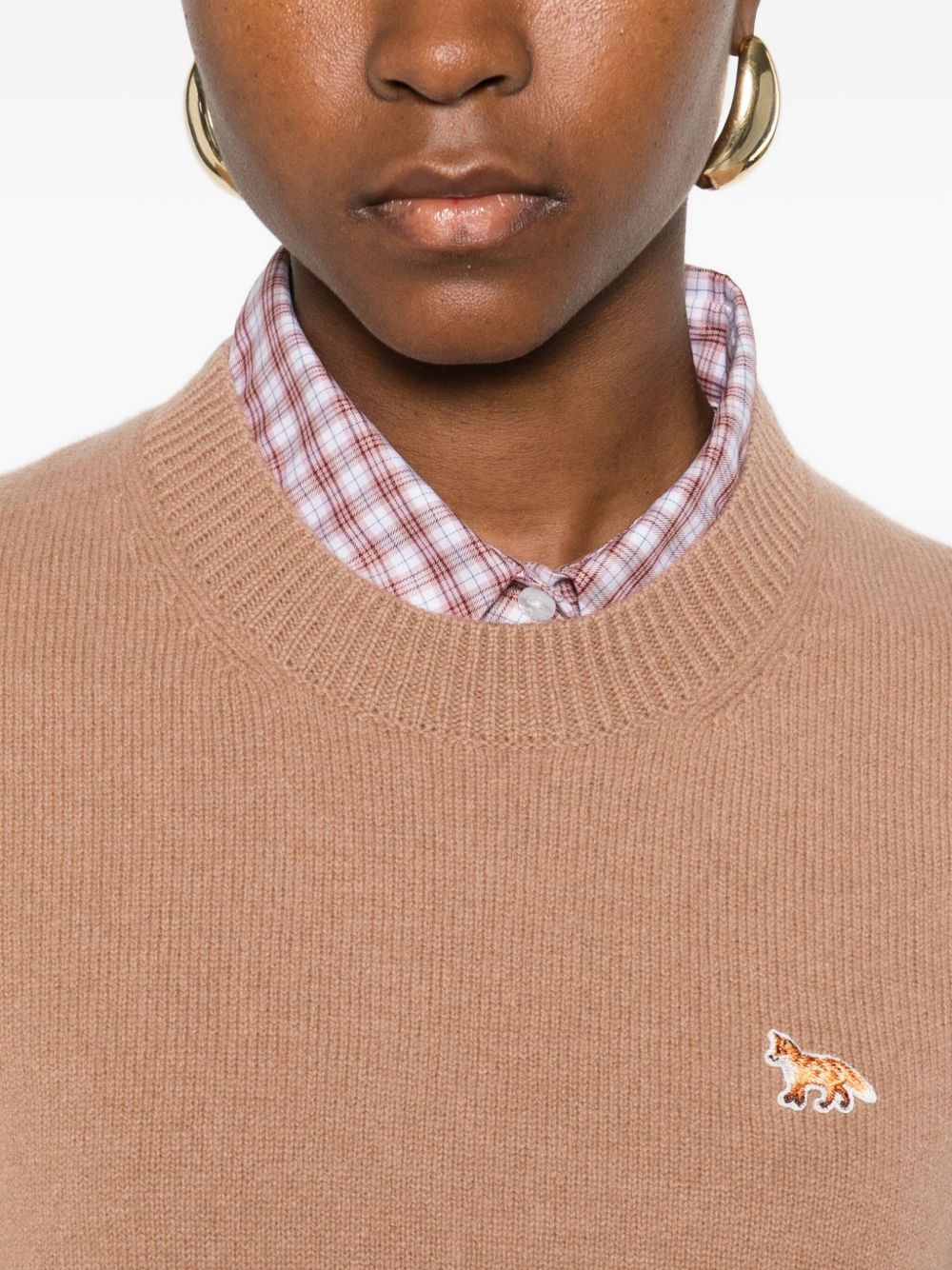 Maison Kitsuné MAISON KITSUNE' Sweaters Camel Maison Kitsuné