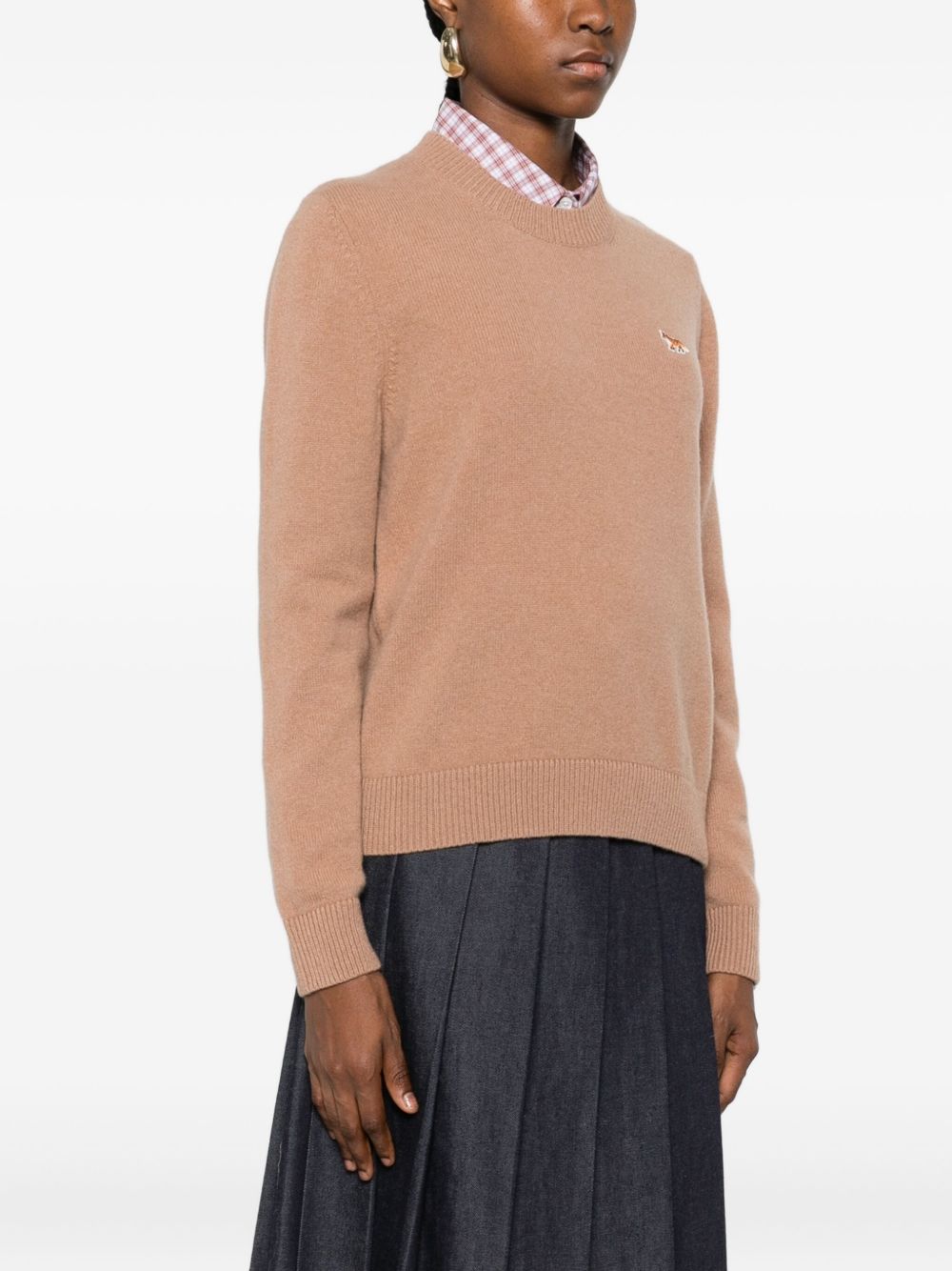 Maison Kitsuné MAISON KITSUNE' Sweaters Camel Maison Kitsuné
