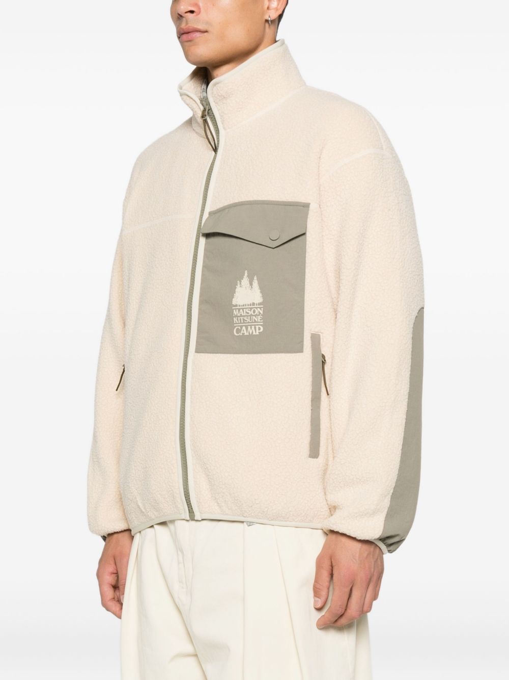 Maison Kitsuné MAISON KITSUNE' Coats Beige Maison Kitsuné