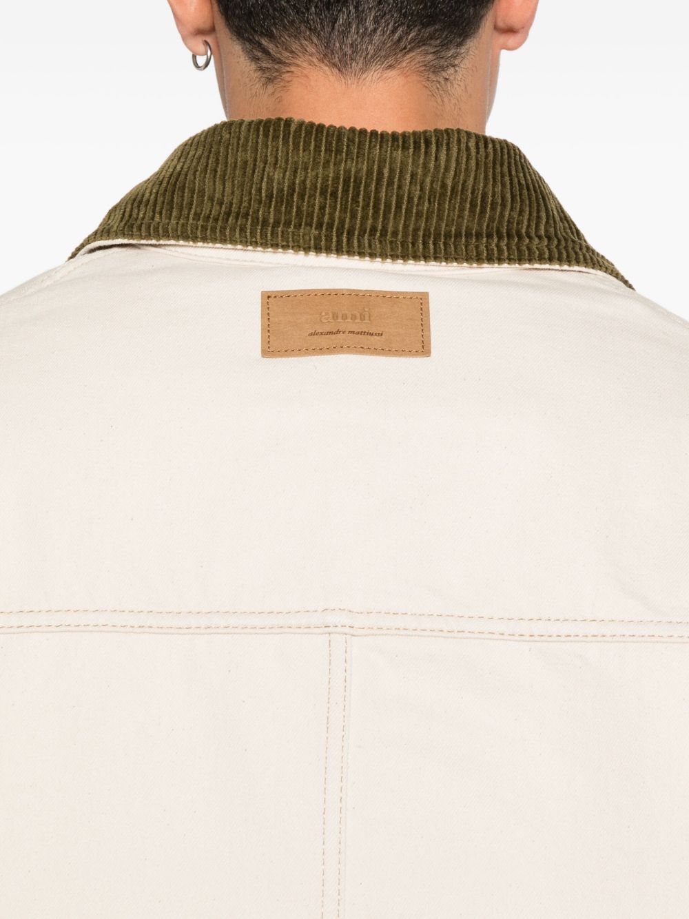 Ami Paris Coats Beige Ami Paris