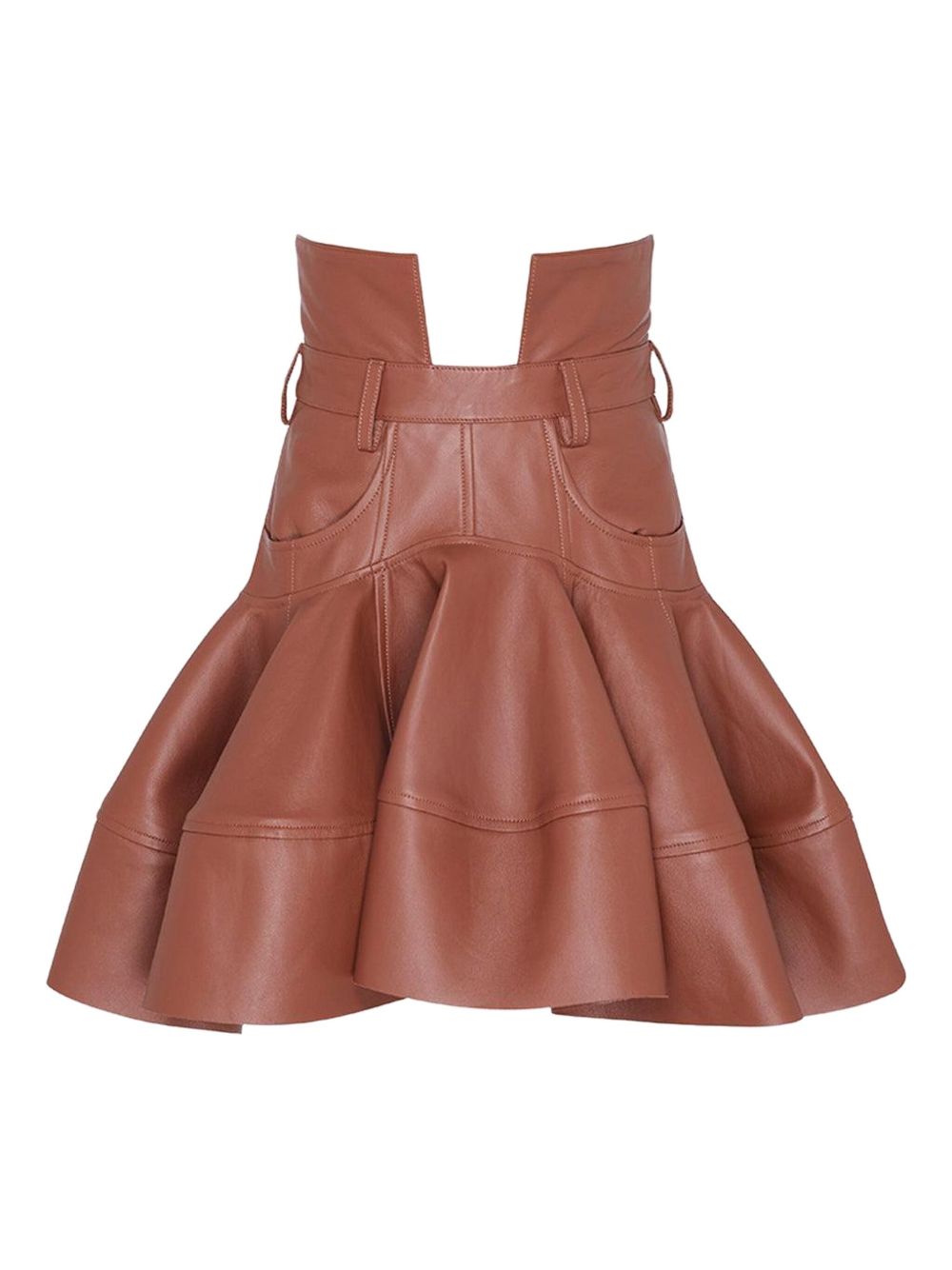 Zimmermann Skirts Leather Brown Zimmermann