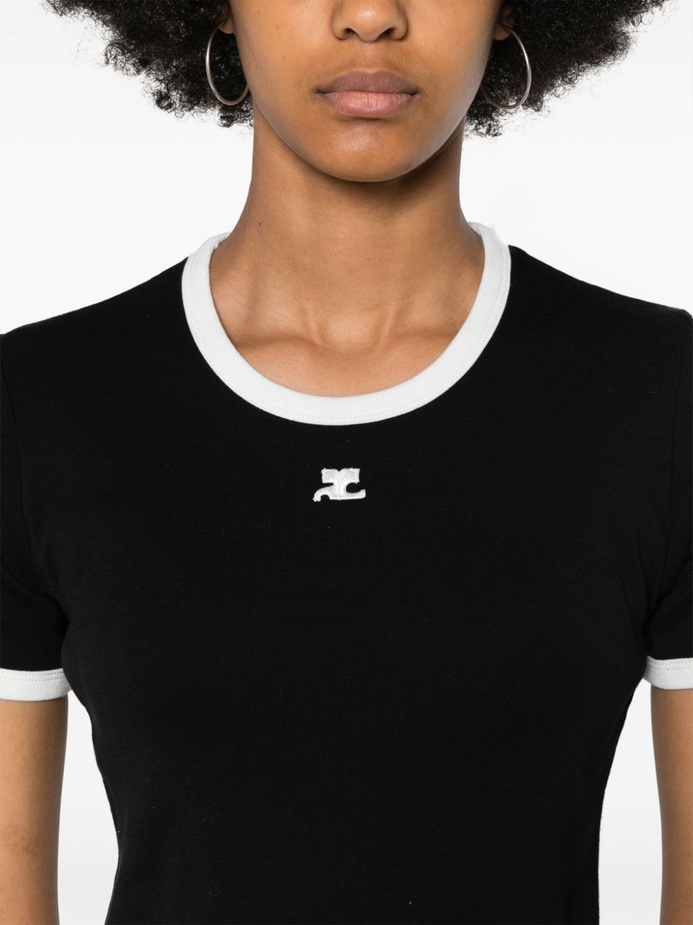 COURREGES PRE T-shirts and Polos Black Courreges Pre