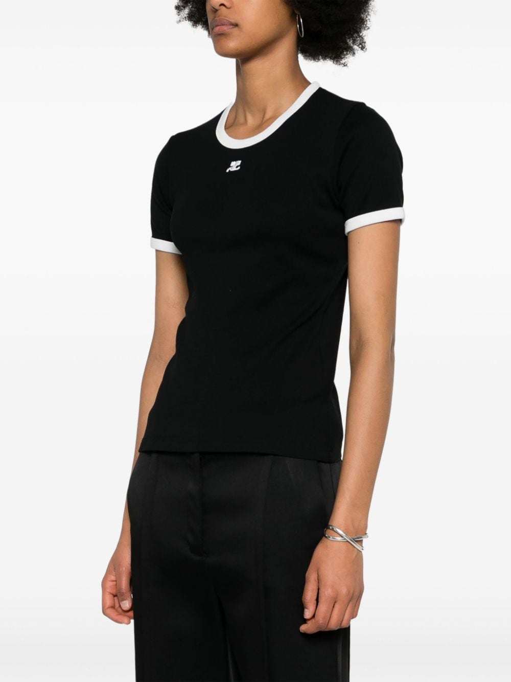 COURREGES PRE T-shirts and Polos Black Courreges Pre