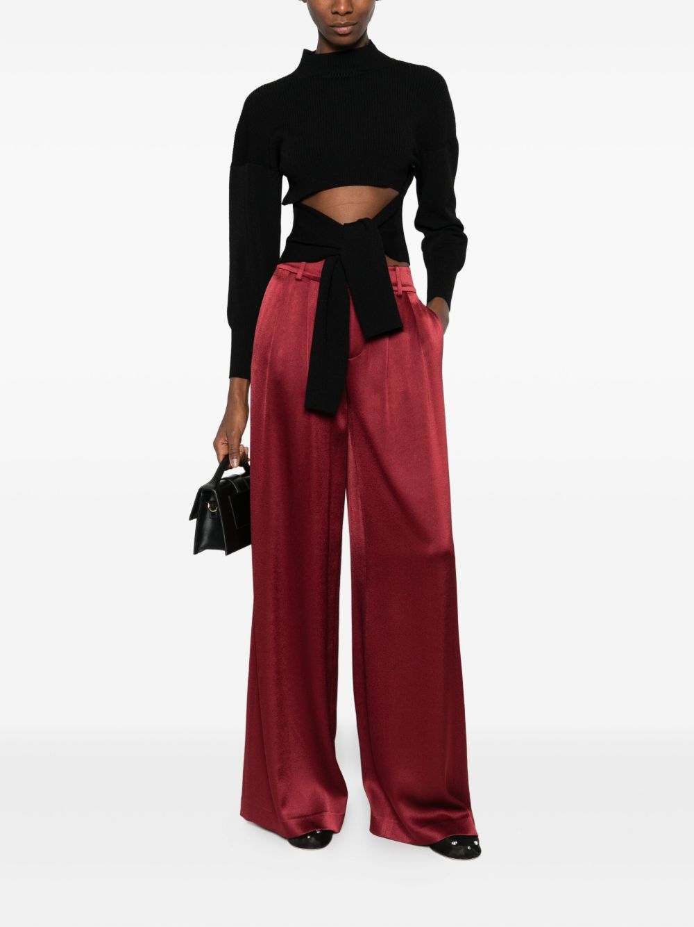 Alice + Olivia Trousers Bordeaux Alice + Olivia