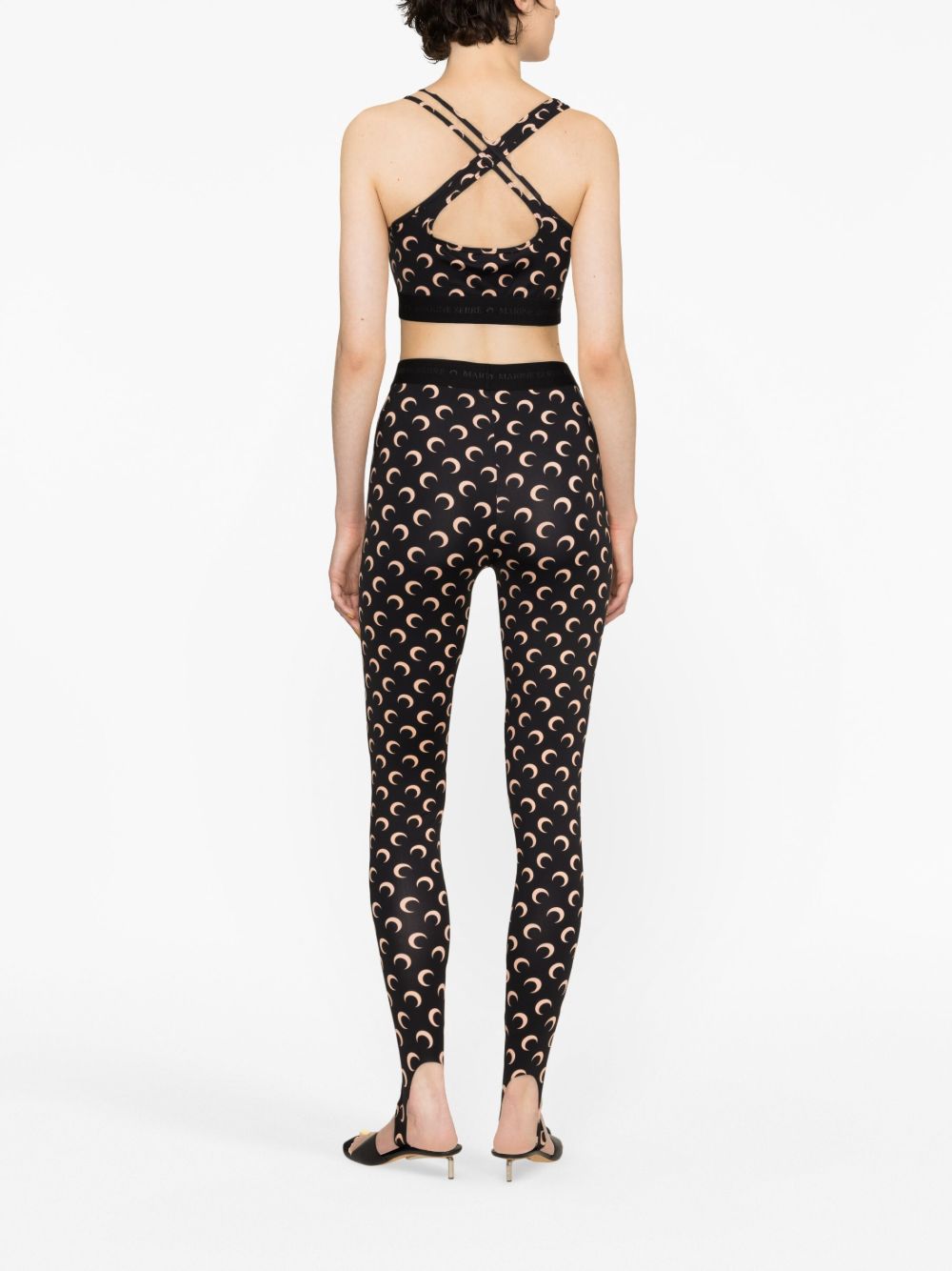 MARINE SERRE Trousers Black Marine Serre