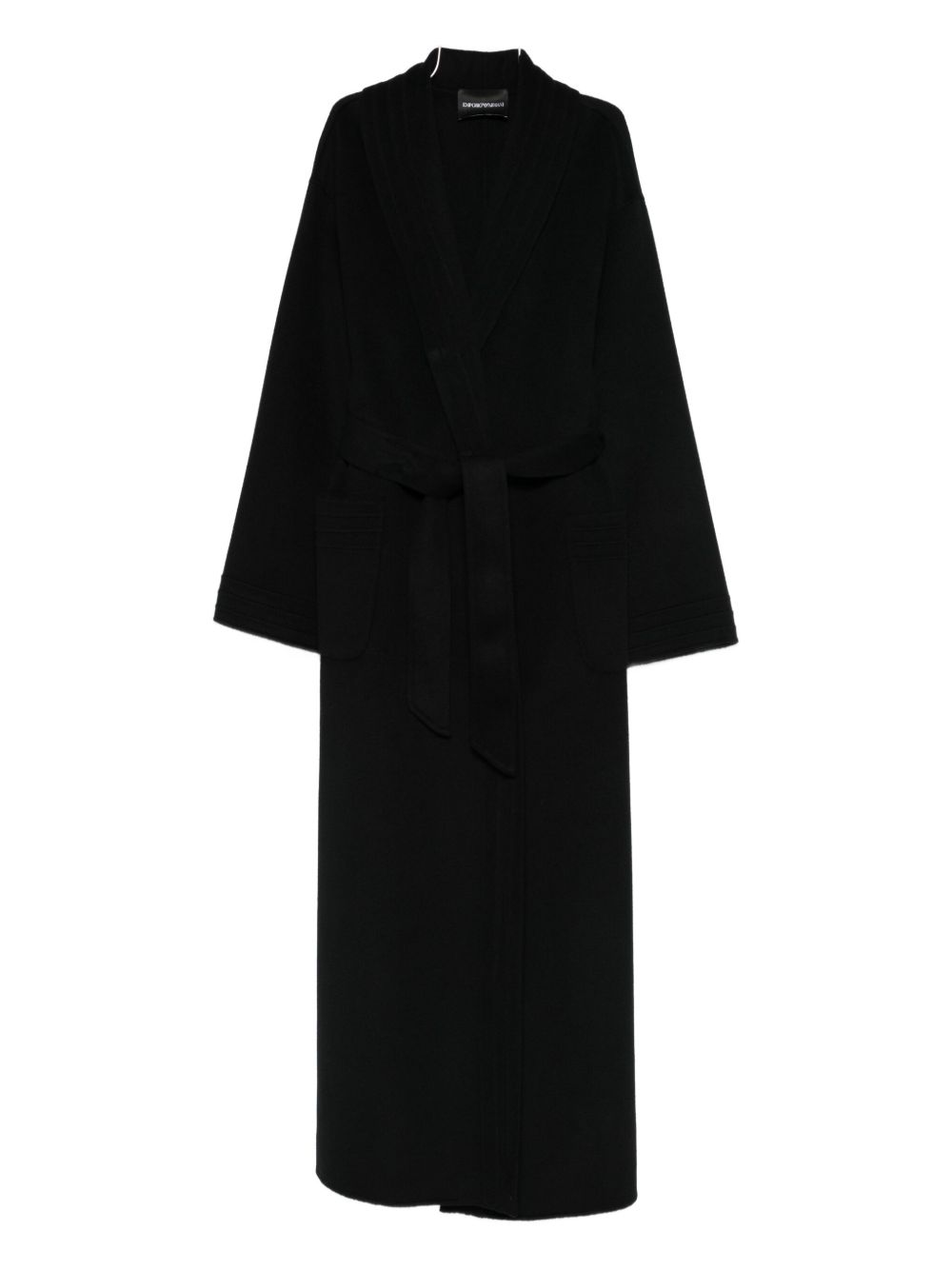 Emporio Armani Coats Black Emporio Armani