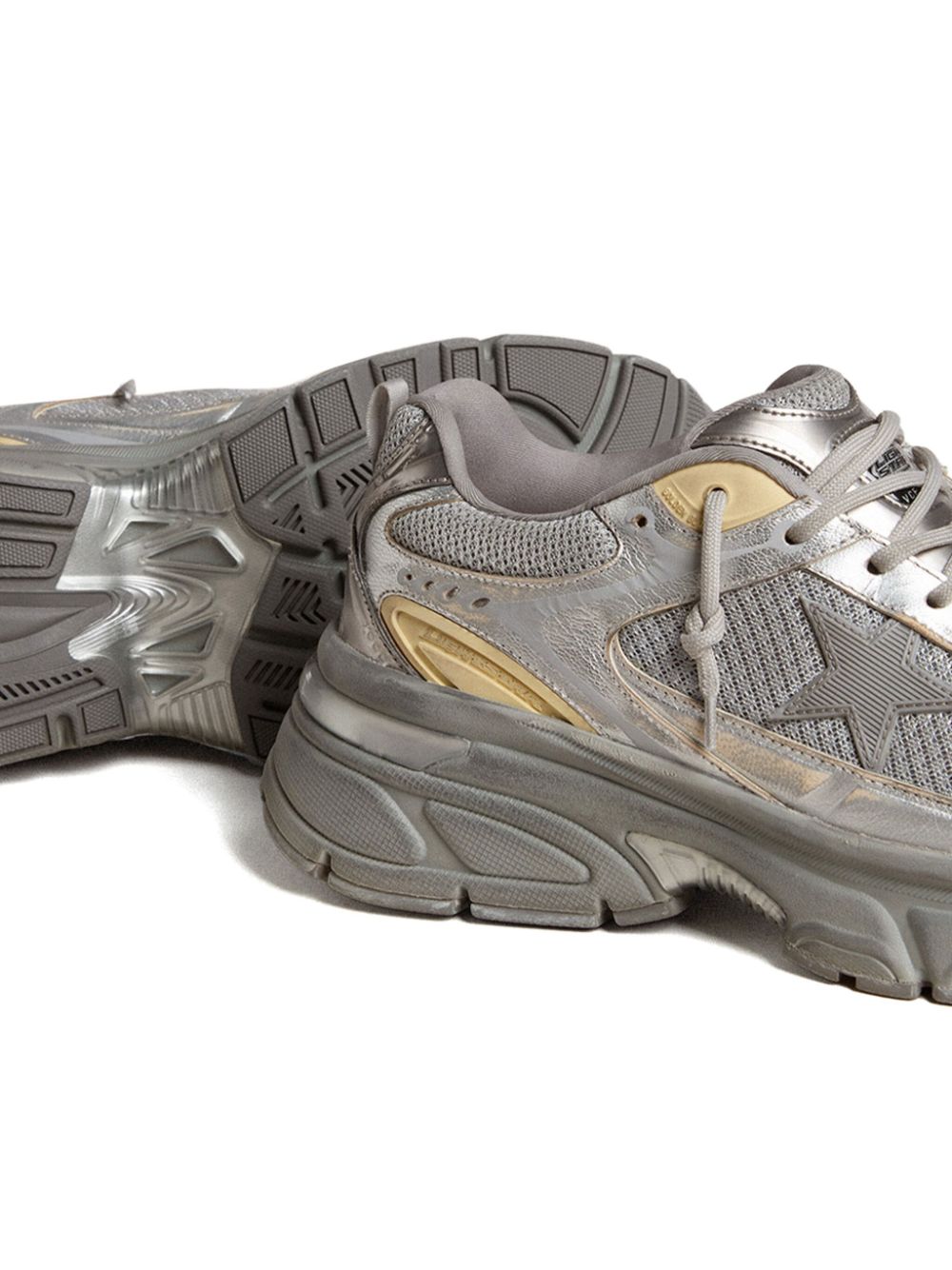 Golden Goose Sneakers Silver Golden Goose