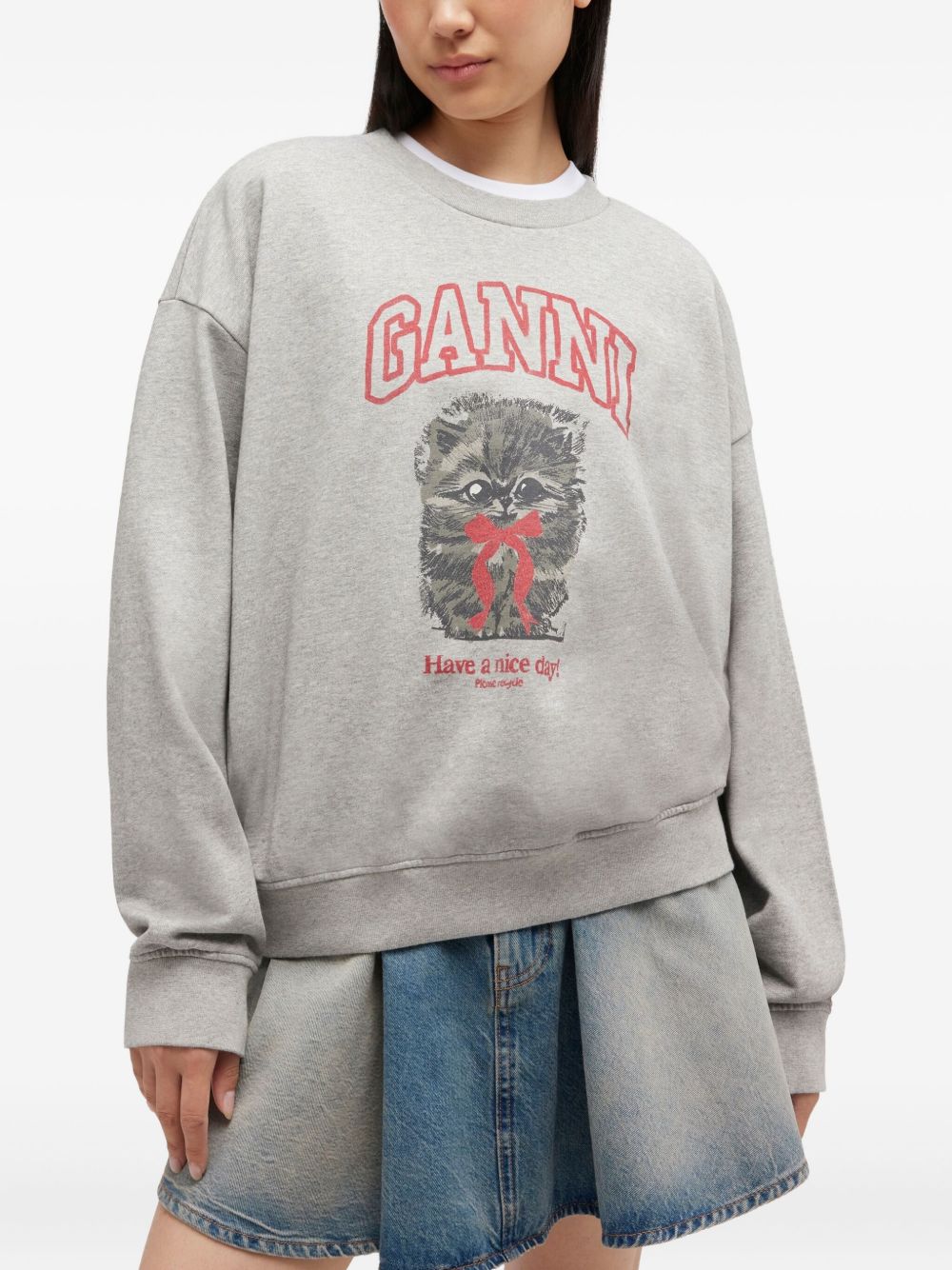 GANNI Sweaters Grey Ganni