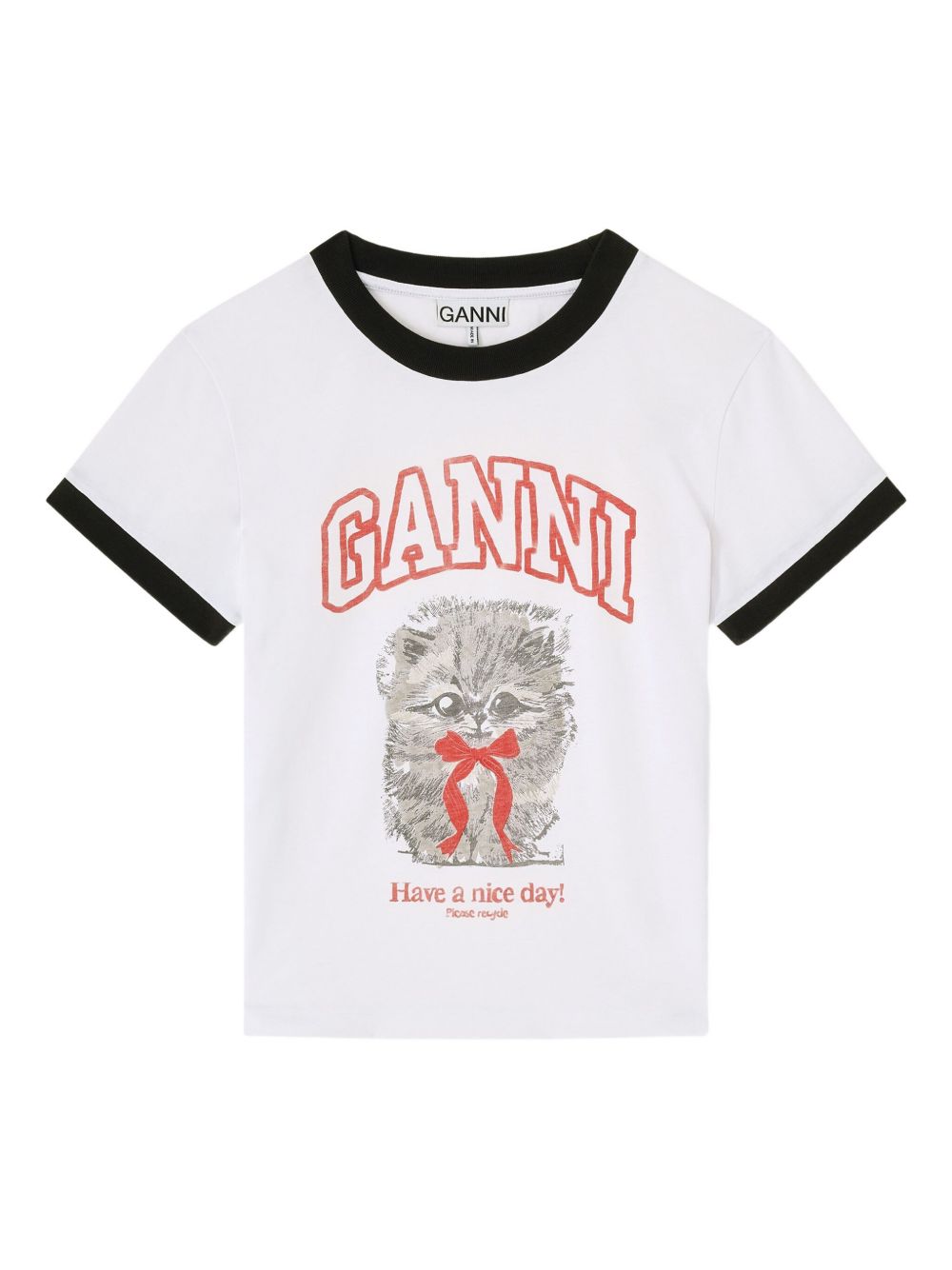 GANNI T-shirts and Polos White Ganni