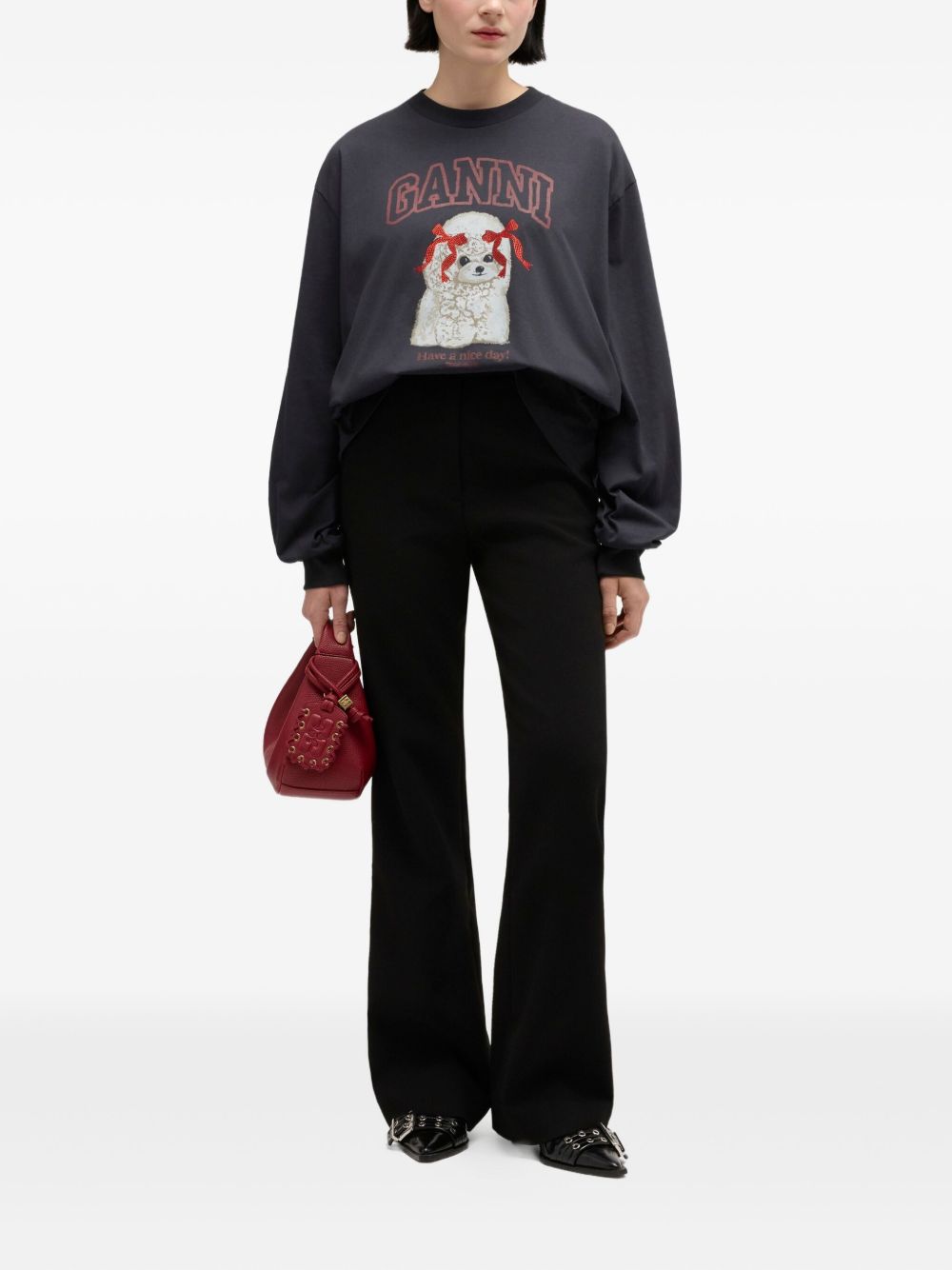 GANNI Sweaters Black Ganni