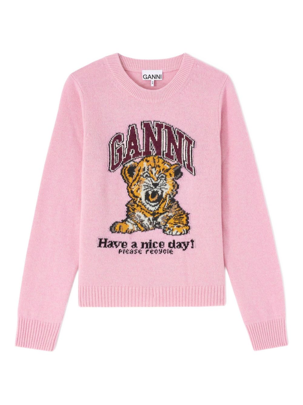 GANNI Sweaters Pink Ganni