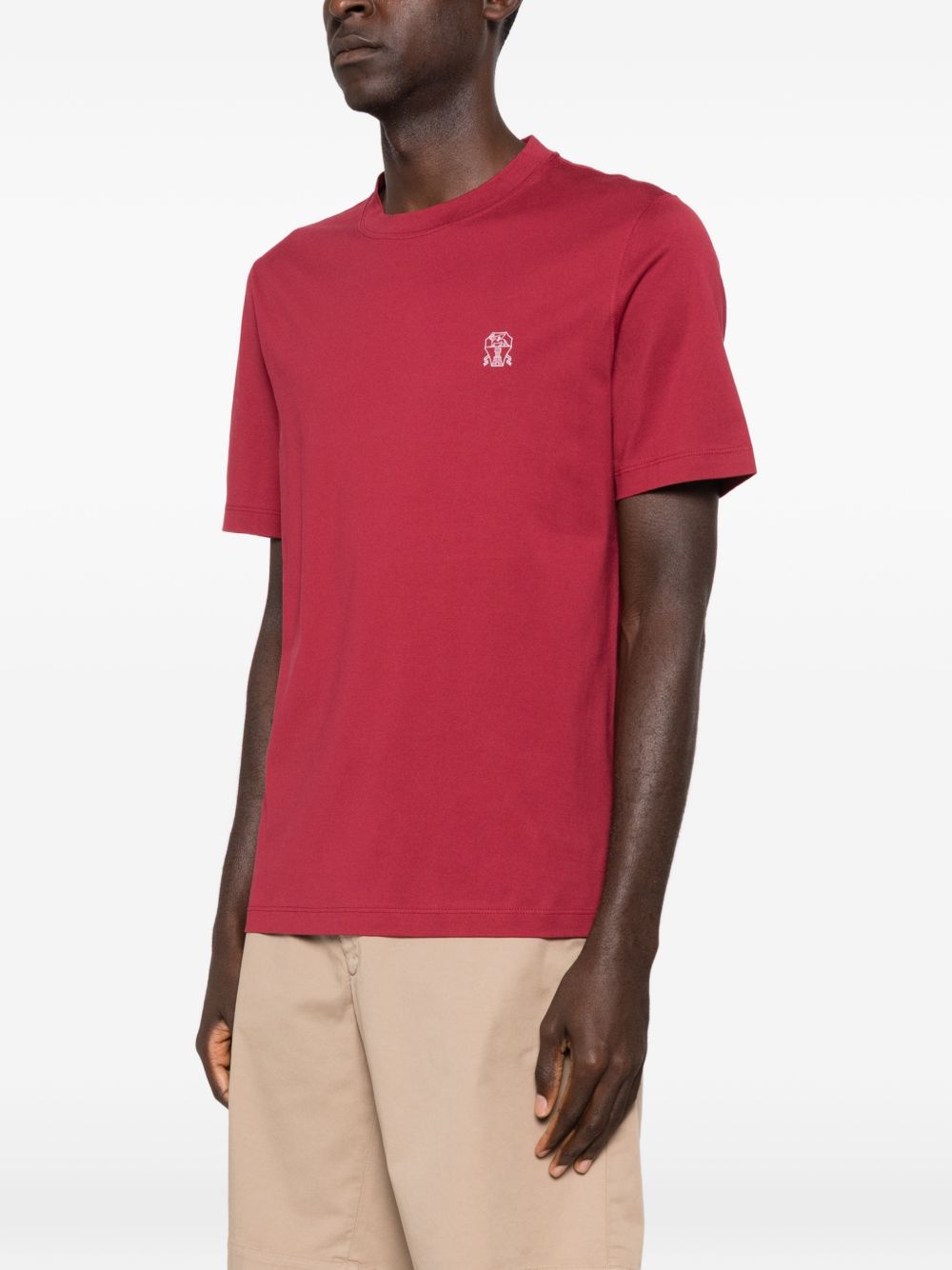 Brunello Cucinelli T-shirts and Polos Red Brunello Cucinelli